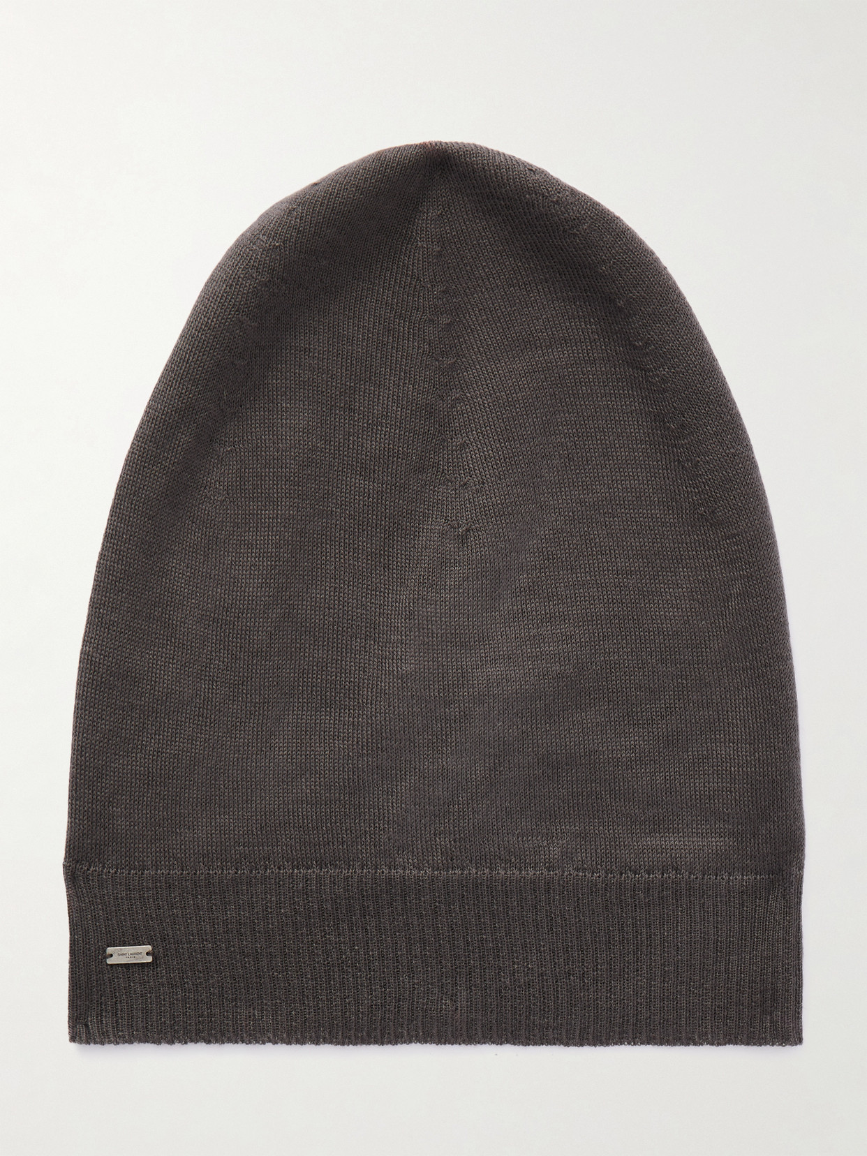 Saint Laurent Cashmere Beanie In Brown