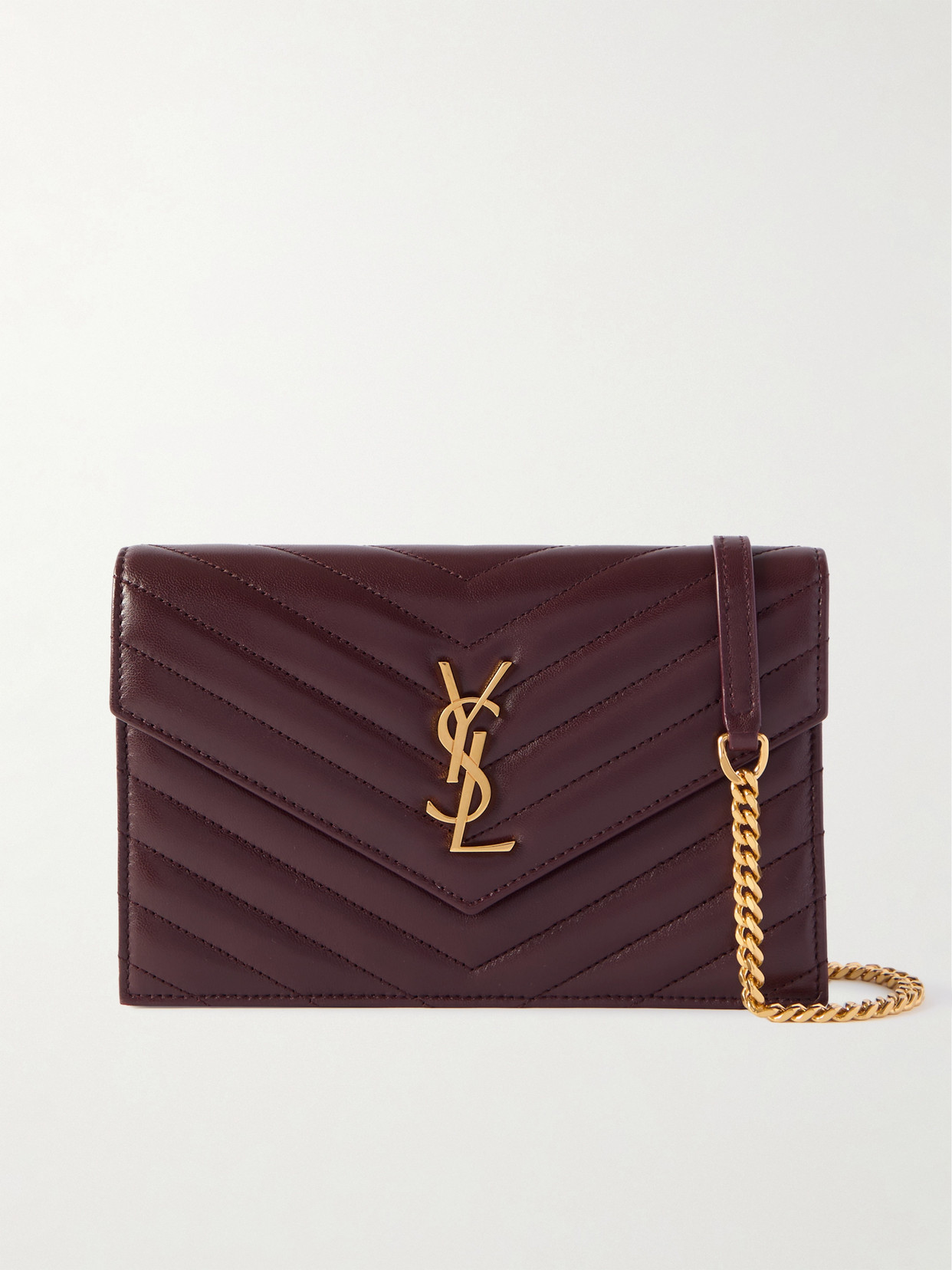 Saint Laurent Cassandre Envelope Mini Matelassé Leather Shoulder Bag