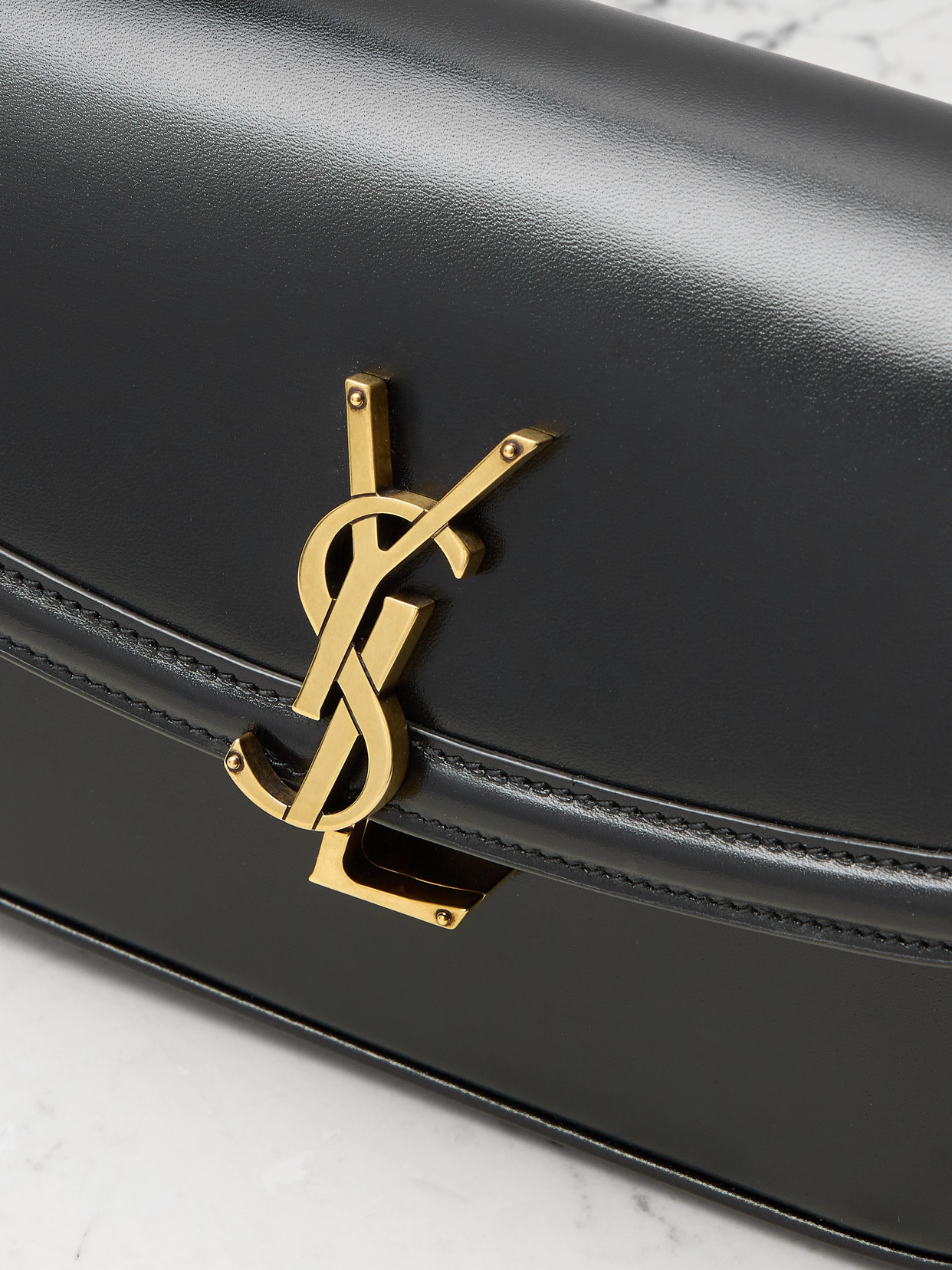 Saint Laurent Solferino Mini Leather Shoulder Bag