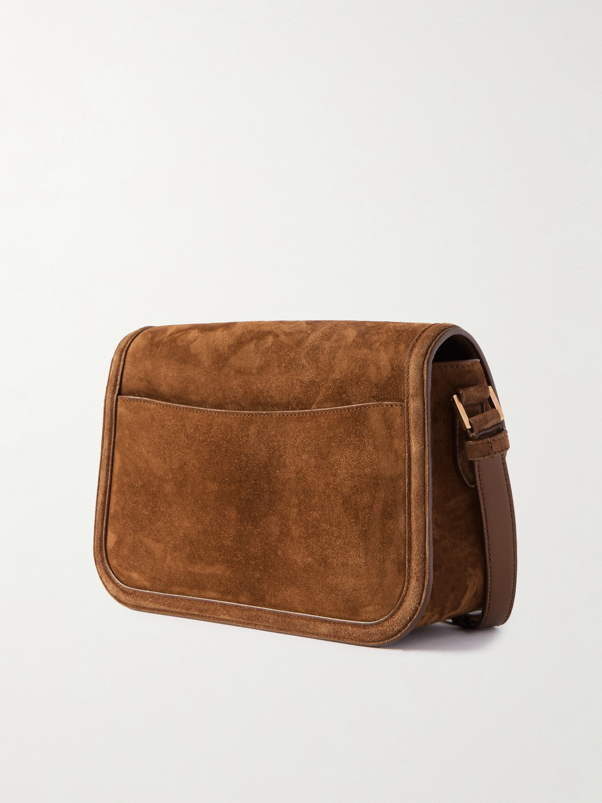 Saint Laurent Solferino Medium Suede Shoulder Bag