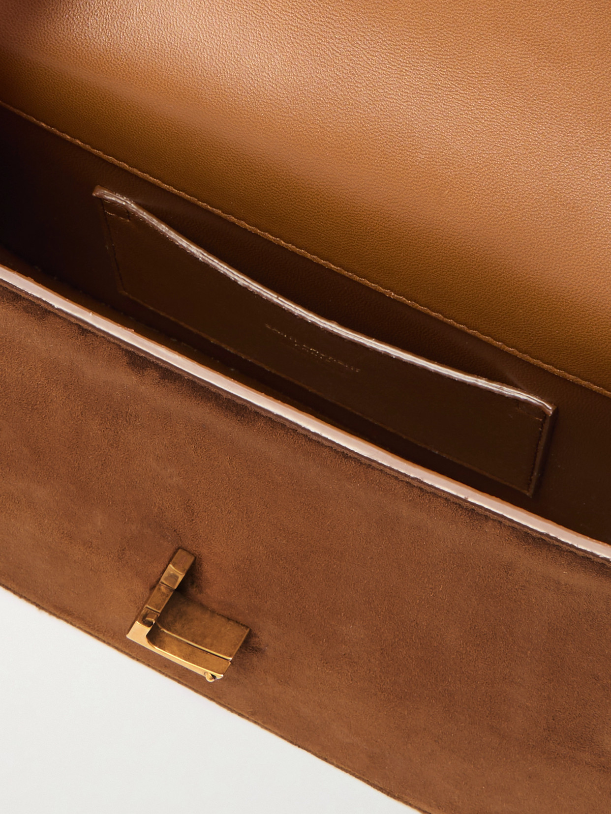 Saint Laurent Solferino Medium Suede Shoulder Bag