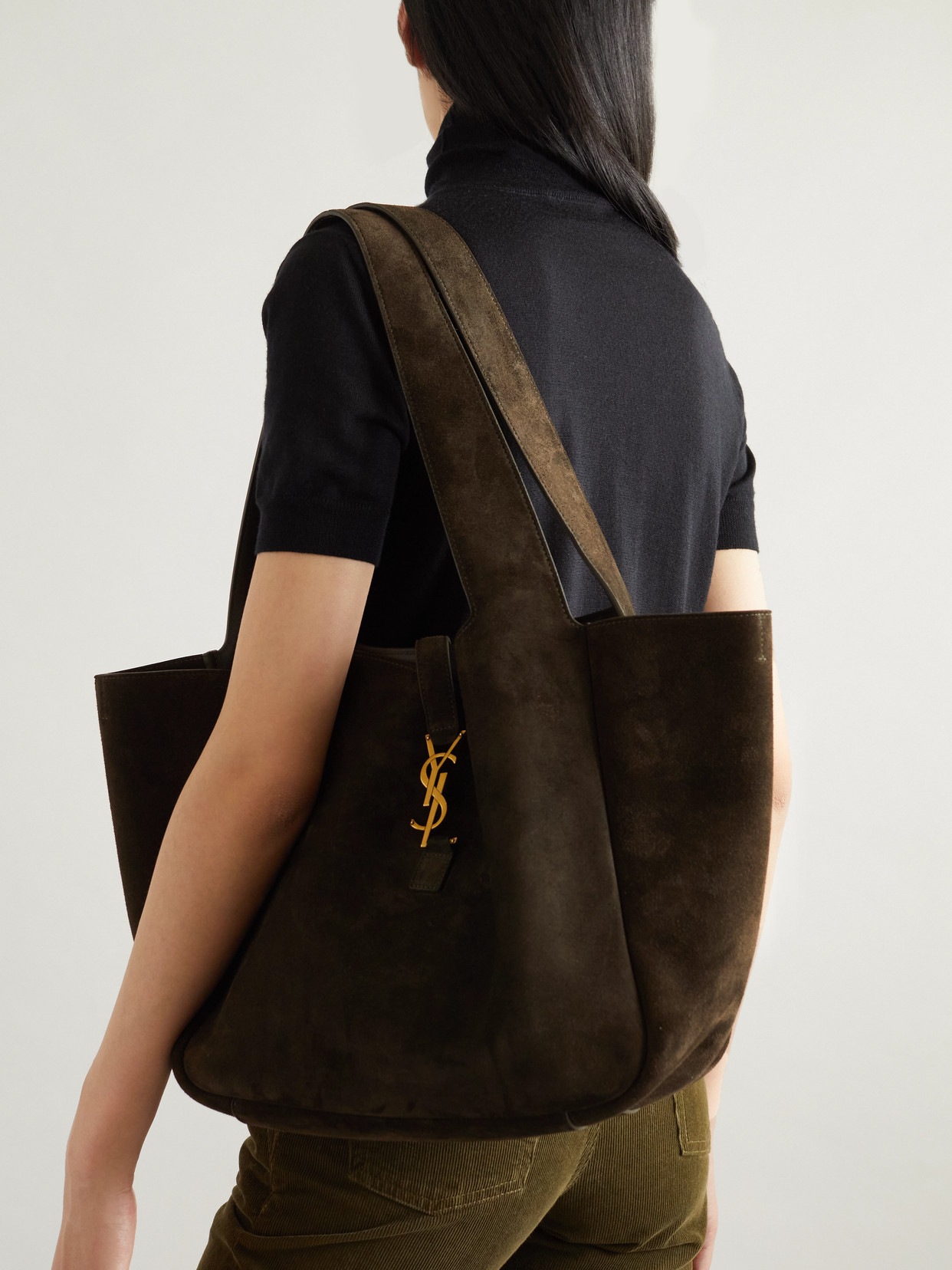 Saint Laurent Le 5 À 7 Bea Suede Tote