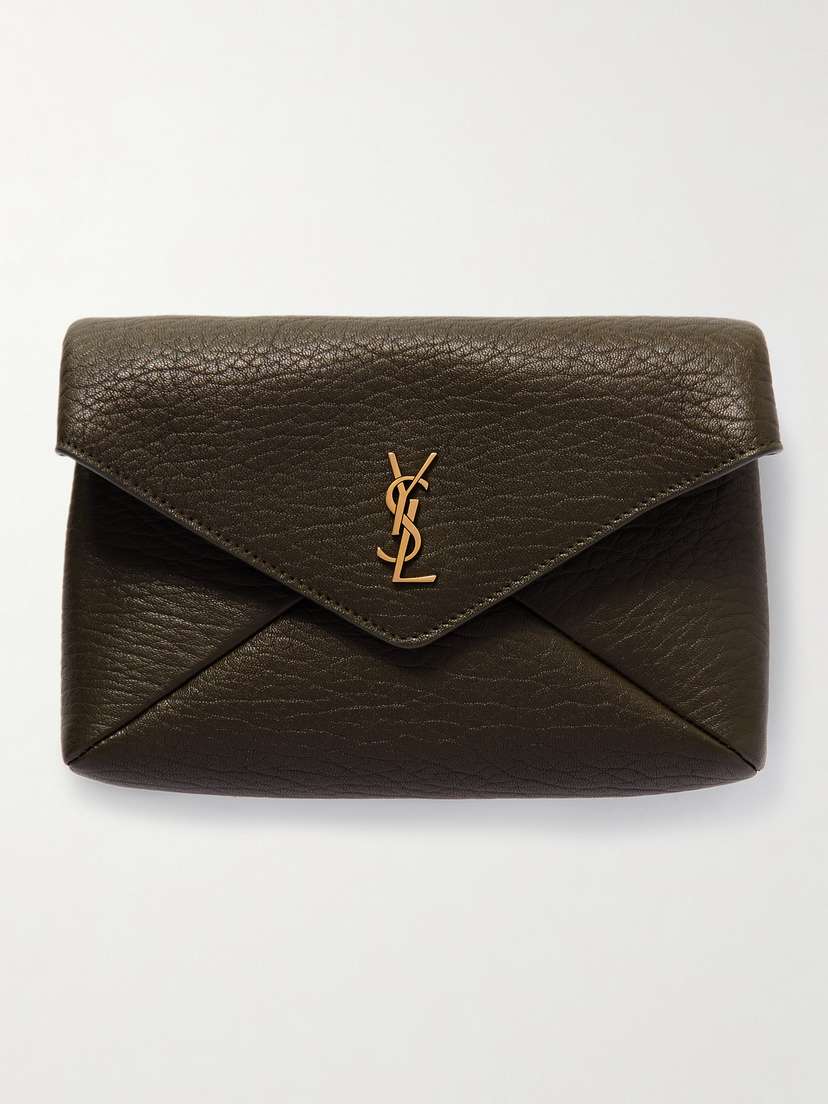 Saint Laurent Cassandre Textured-leather Shoulder Bag
