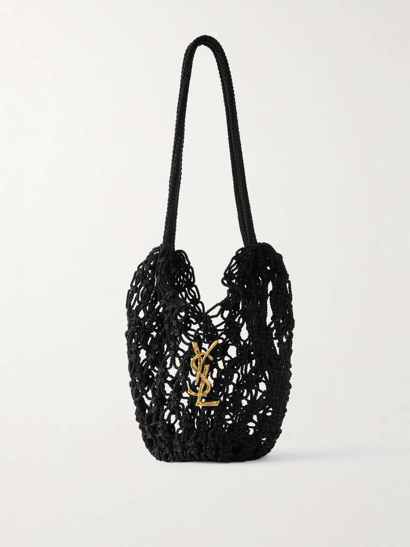 Saint Laurent Woven Cord Shoulder Bag