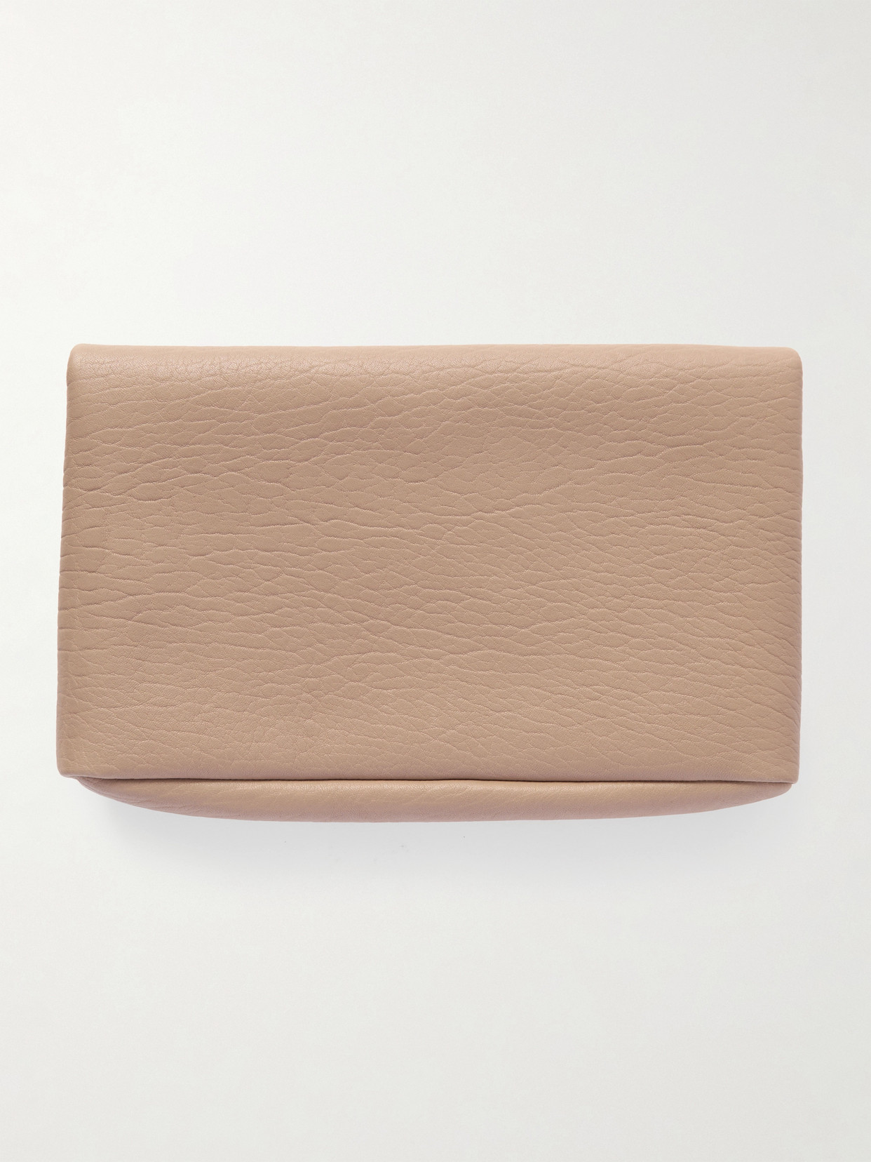 Saint Laurent Cassandre Large Textured-leather Clutch