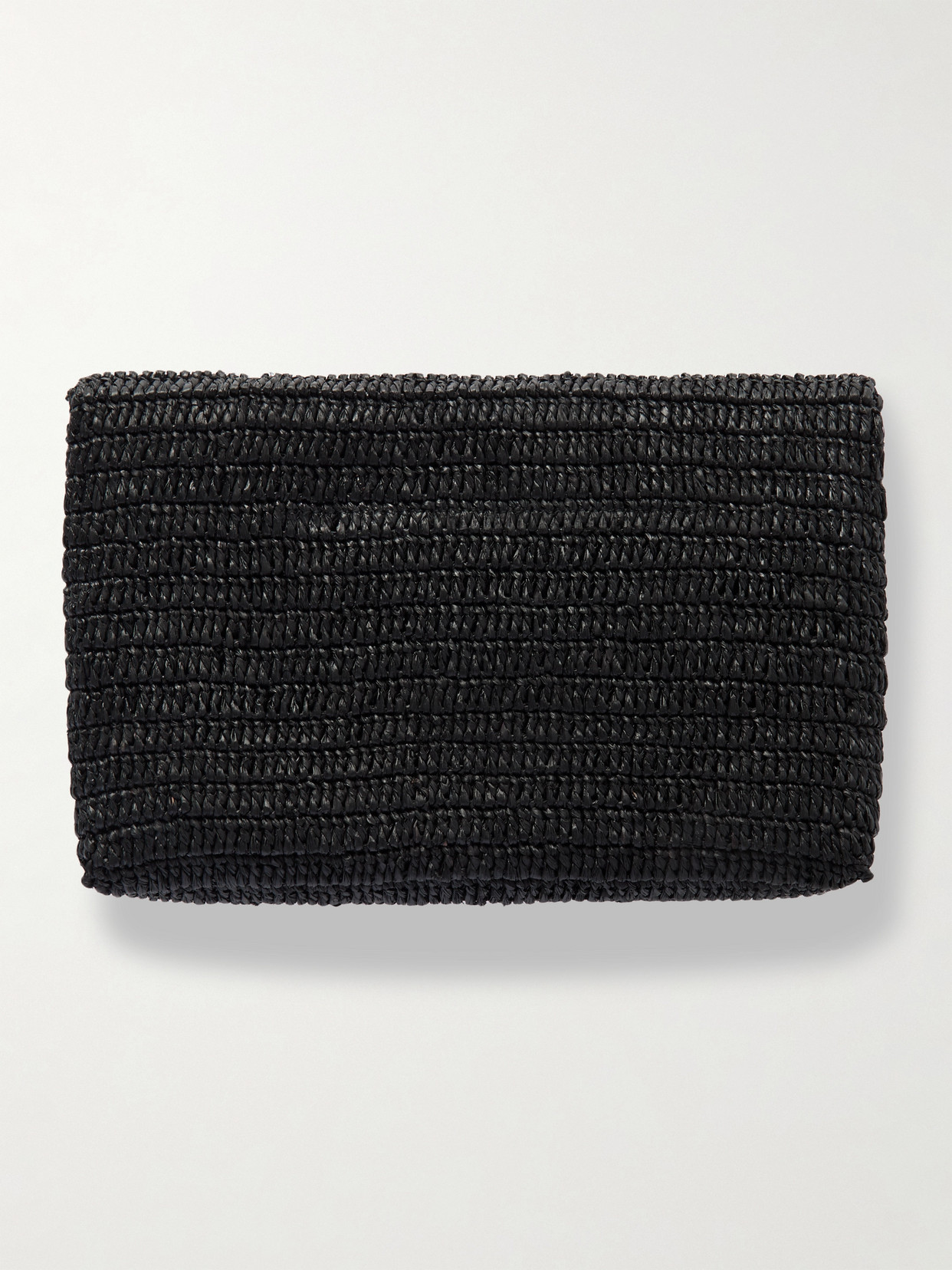 Saint Laurent Cassandre Raffia Clutch