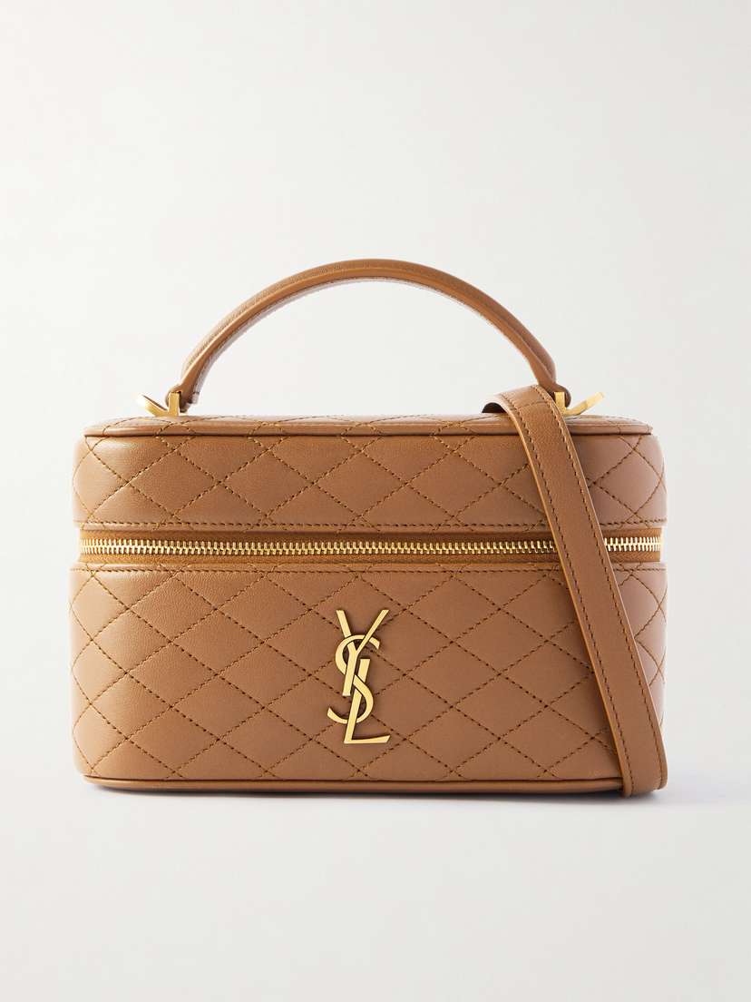 Saint Laurent Gaby Vanity Mini Quilted Leather Shoulder Bag