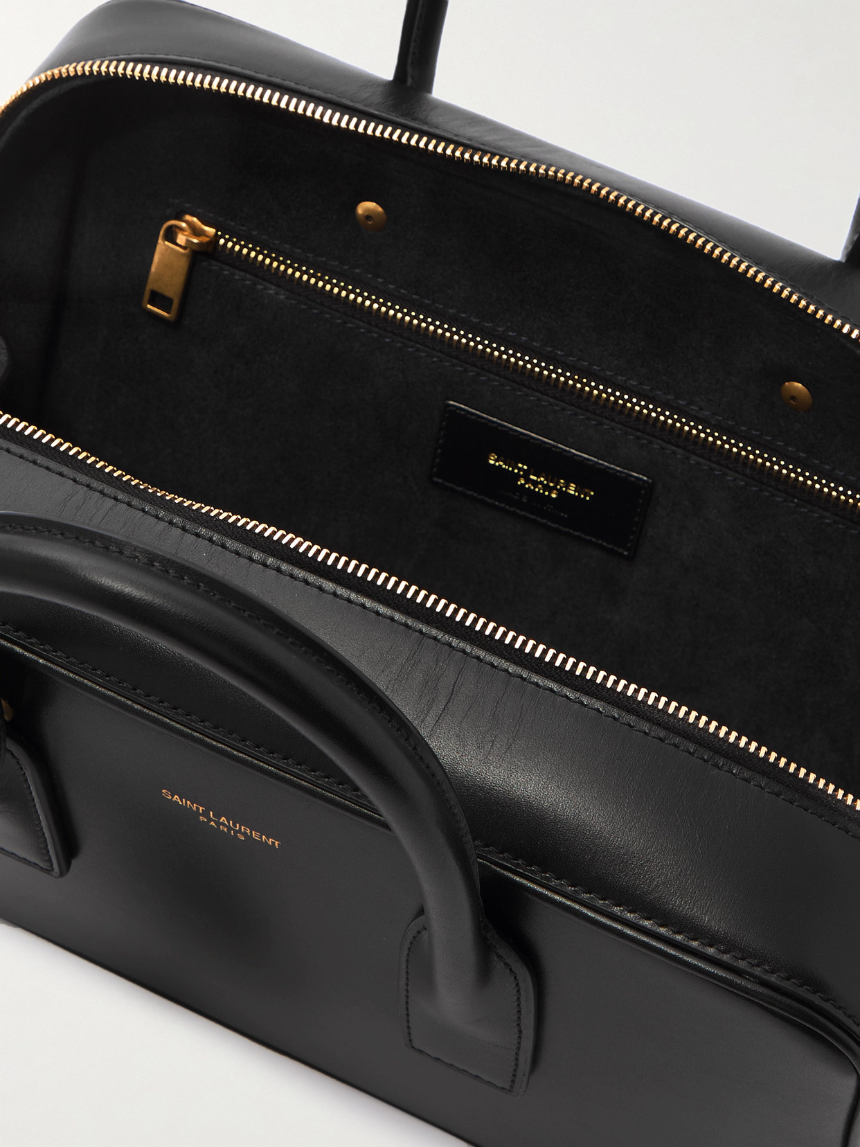Saint Laurent Sac De Jour Leather Shoulder Bag In Black