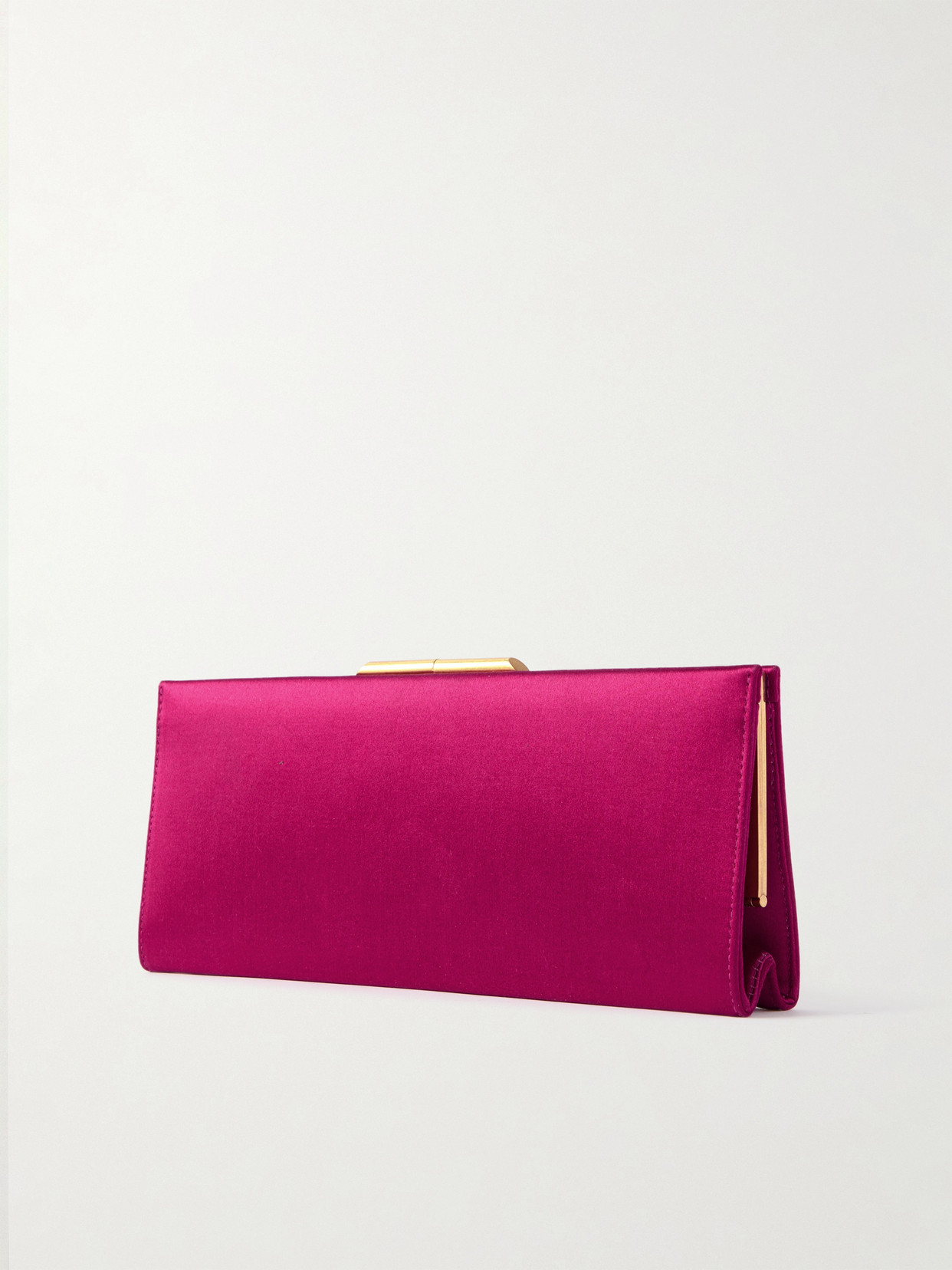 Saint Laurent Midnight Small Satin Clutch