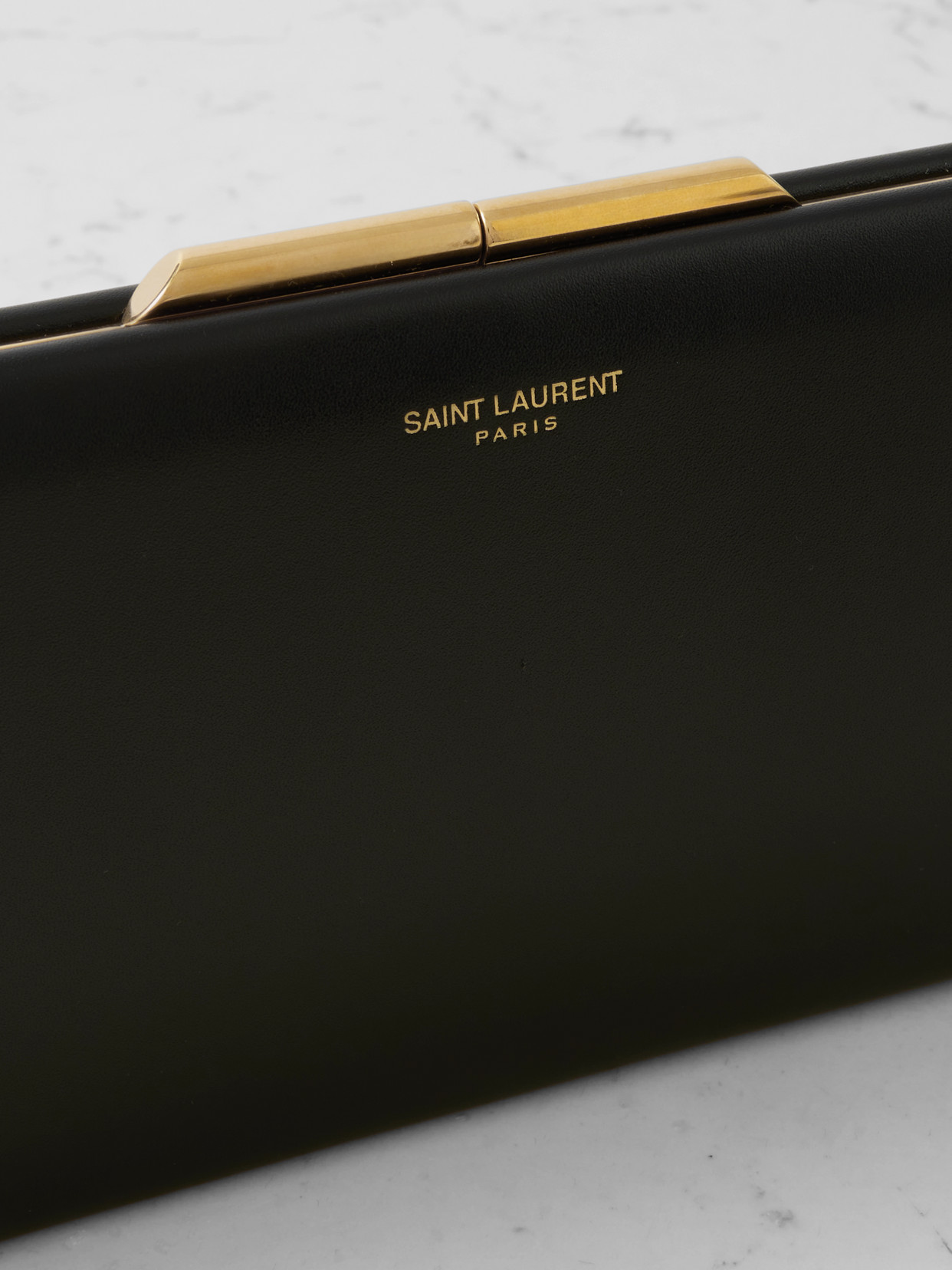 Saint Laurent Midnight Leather Clutch