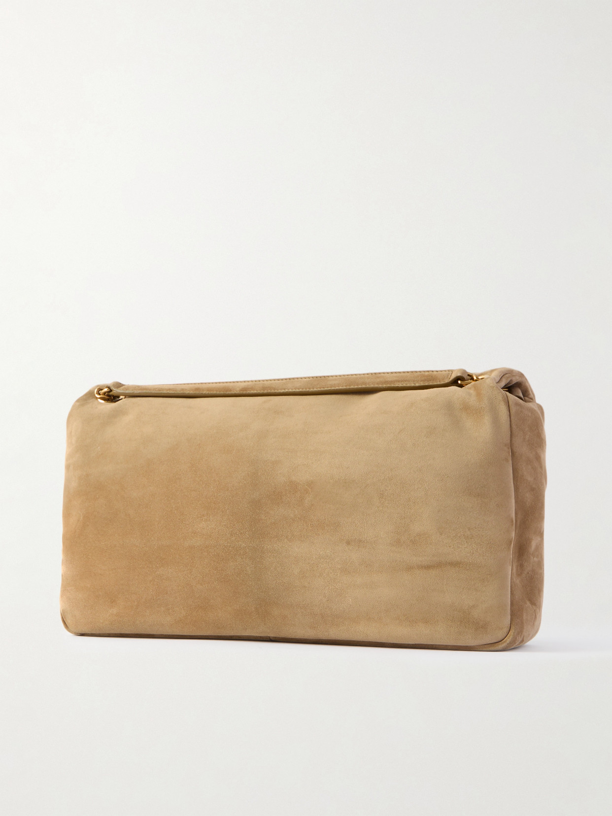 Saint Laurent Calypso Large Padded Suede Shoulder Bag