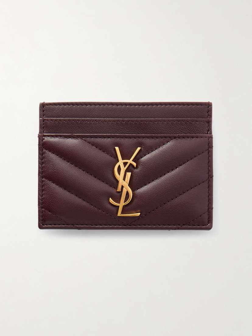 Saint Laurent Cassandre Matelassé Leather Cardholder