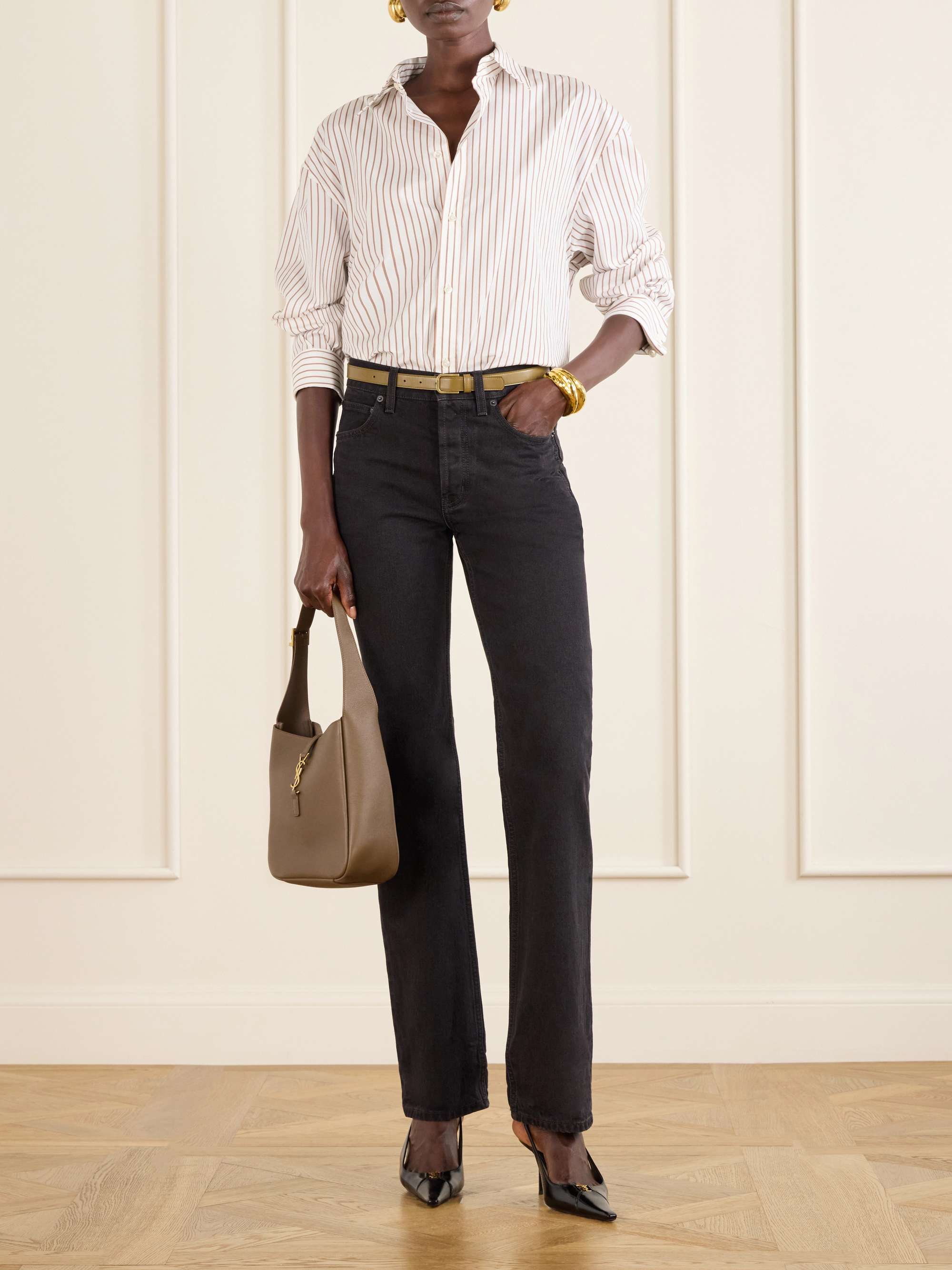 SAINT LAURENT Le 5 à 7 small leather shoulder bag