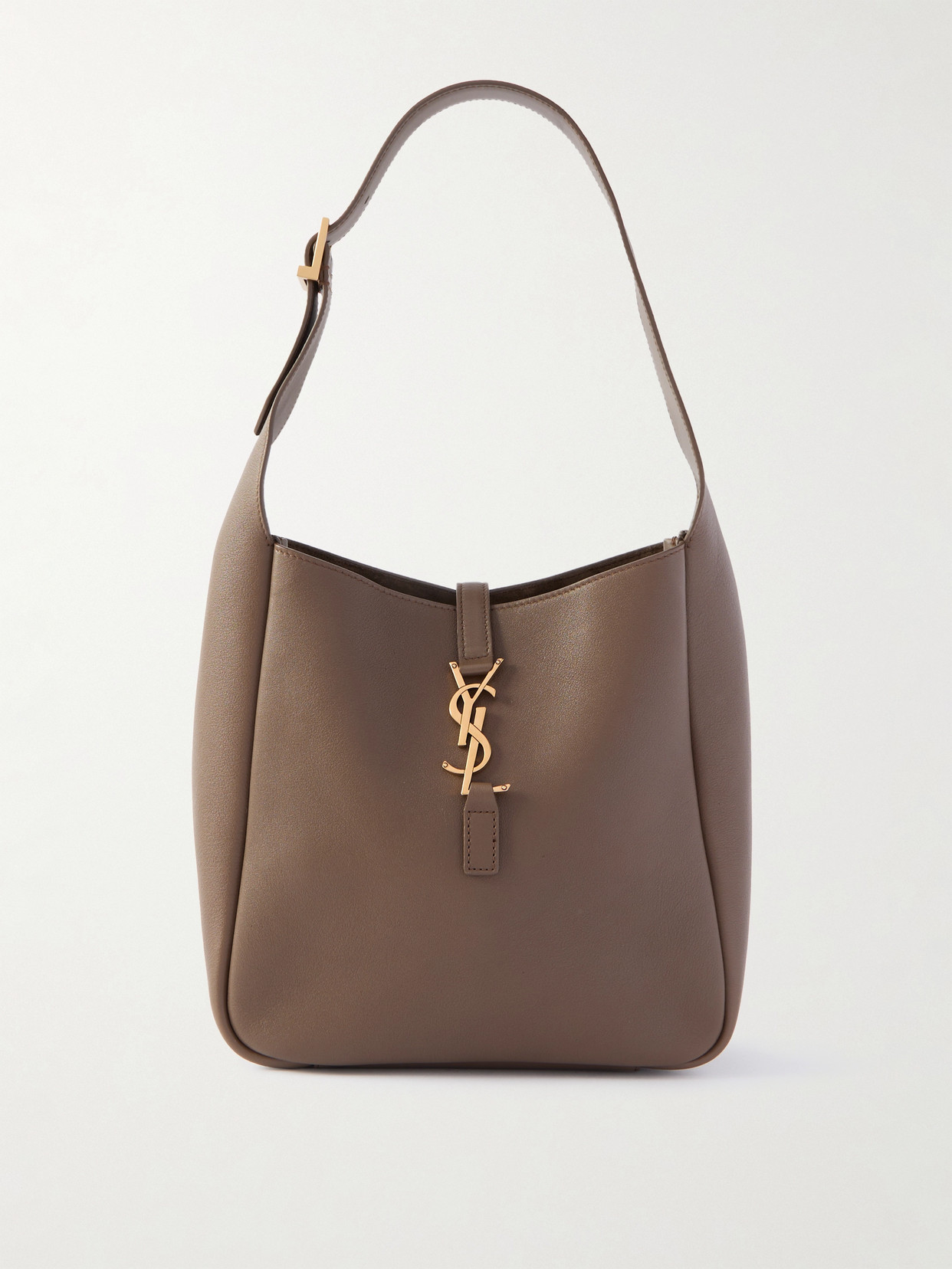 Saint Laurent Le 5 À 7 Supple Small Leather Shoulder Bag In Brown