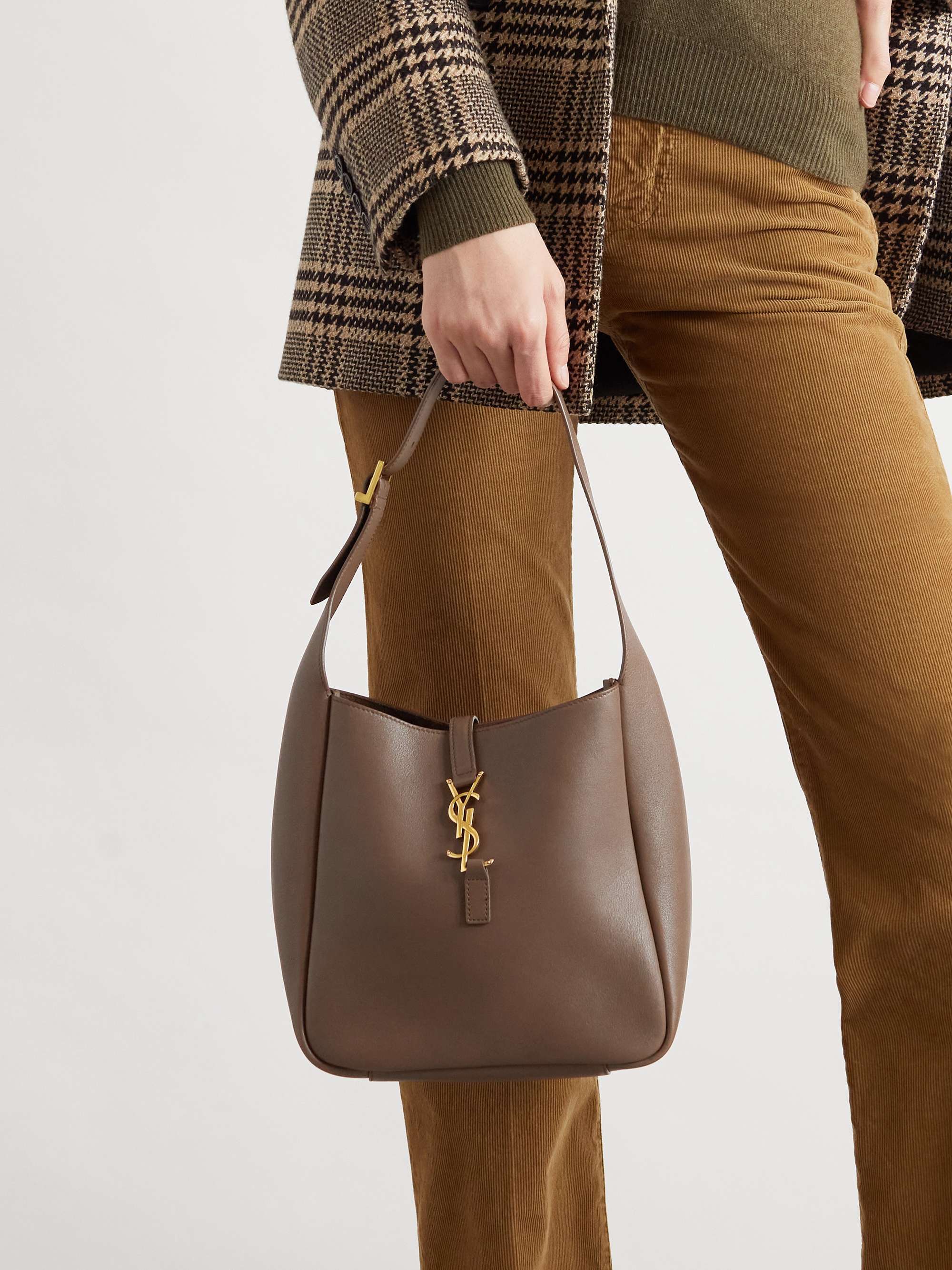 SAINT LAURENT Le 5 à 7 kleine Schultertasche aus Leder