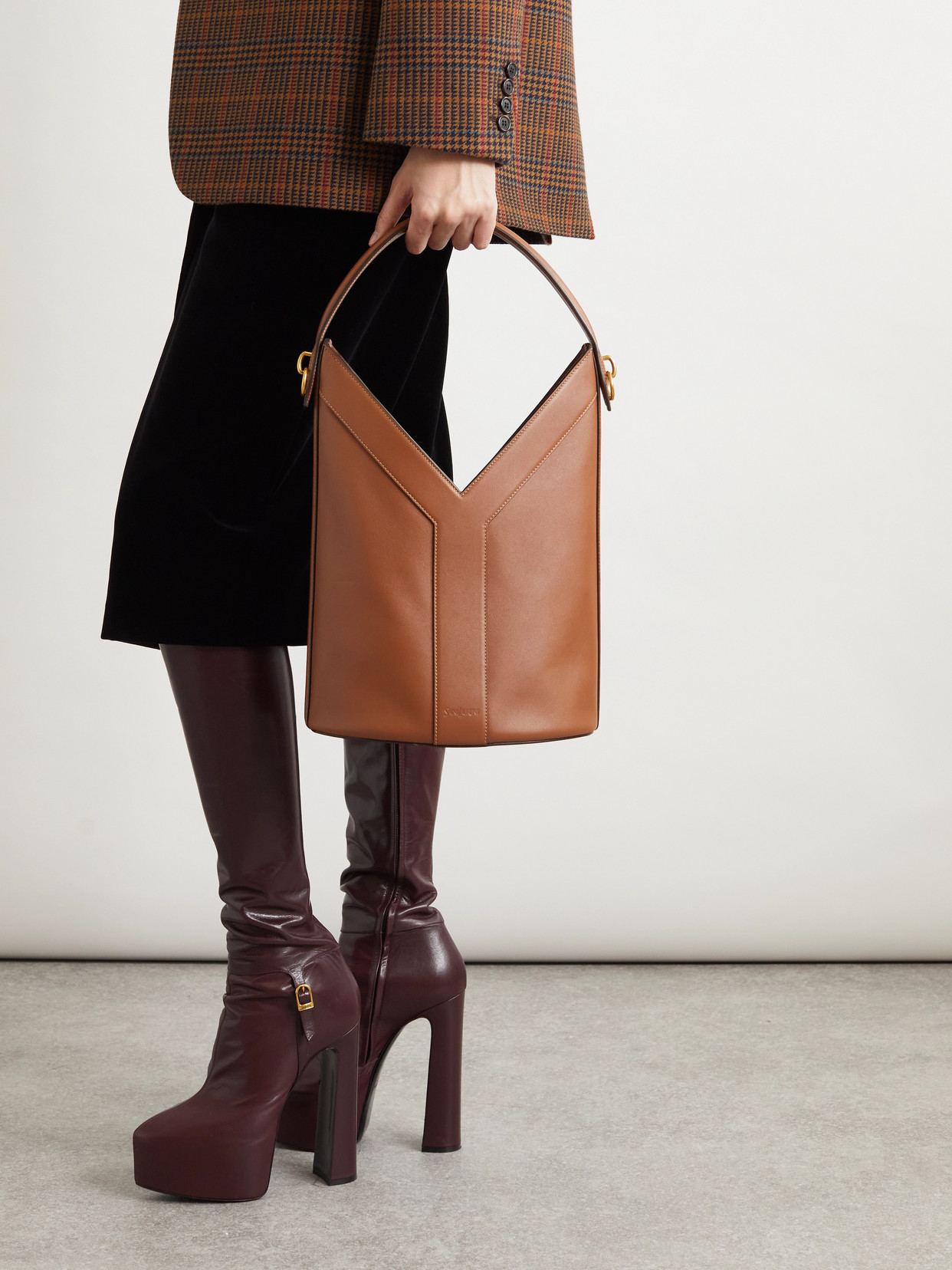 Saint Laurent Y Leather Shoulder Bag