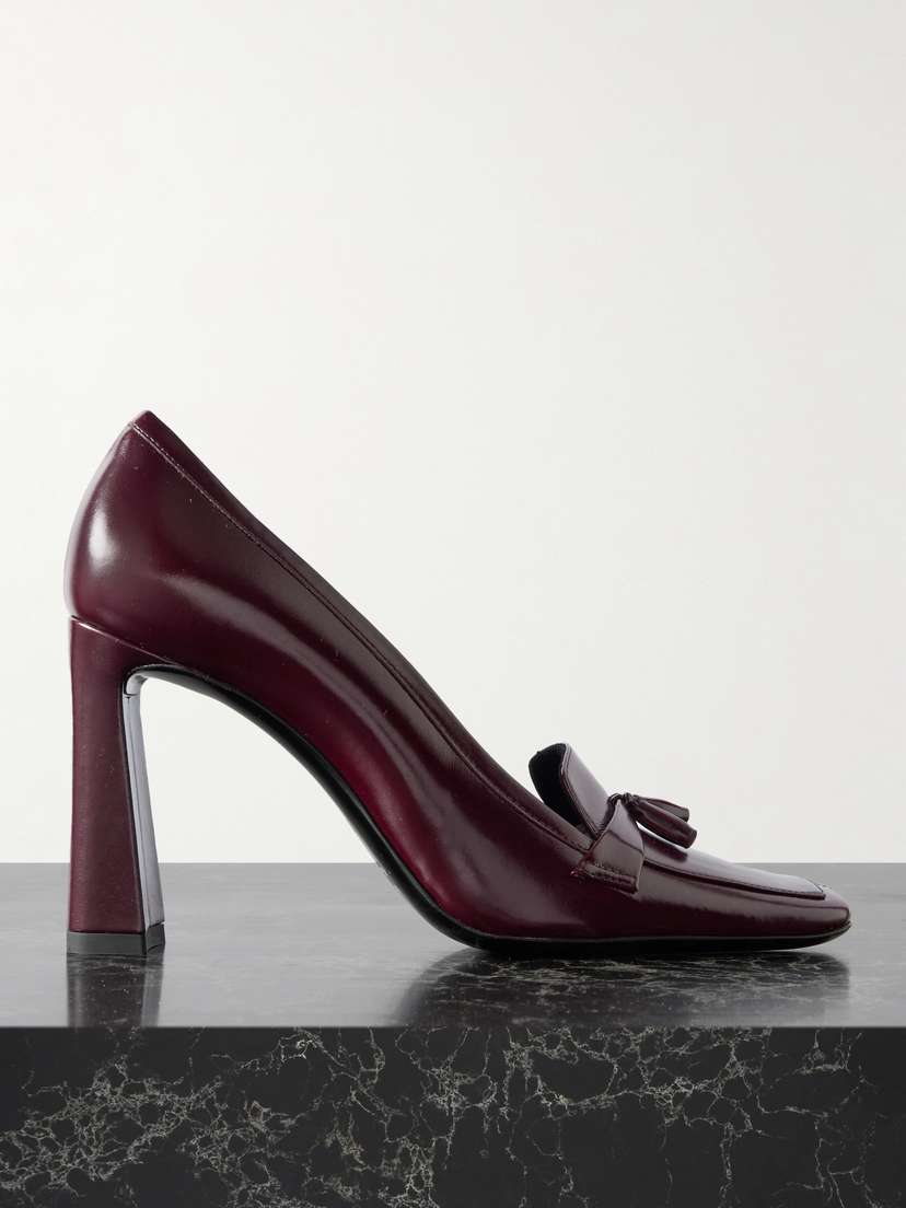 Saint Laurent Chloé 90 Tasseled Leather Pumps