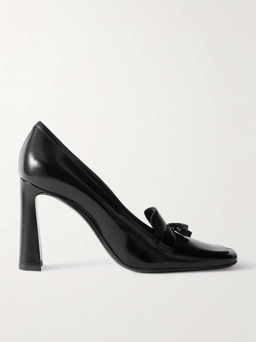 Saint Laurent Chloé 90 Tasseled Leather Pumps