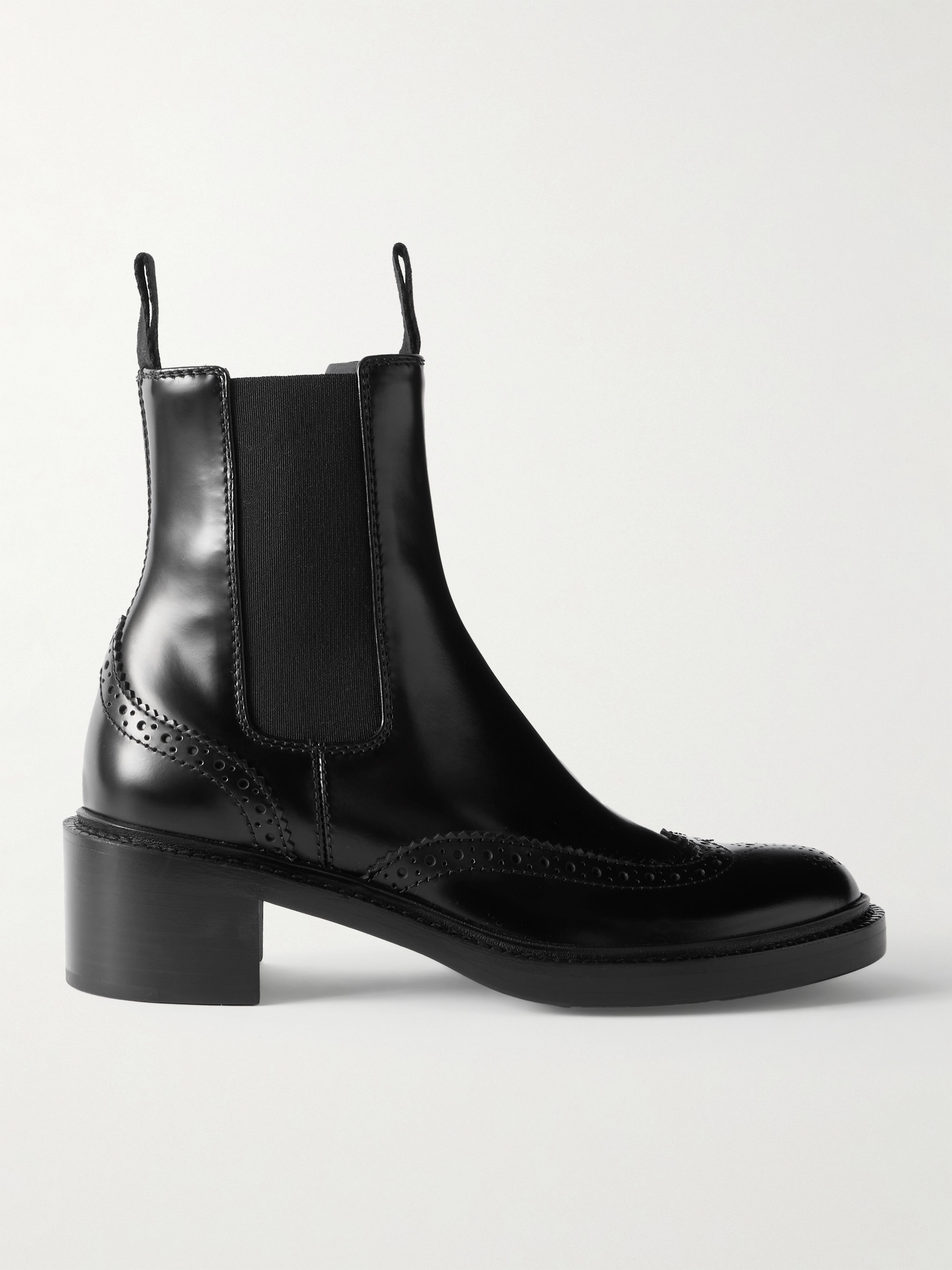 Saint Laurent Vincent perforated leather Chelsea boots
