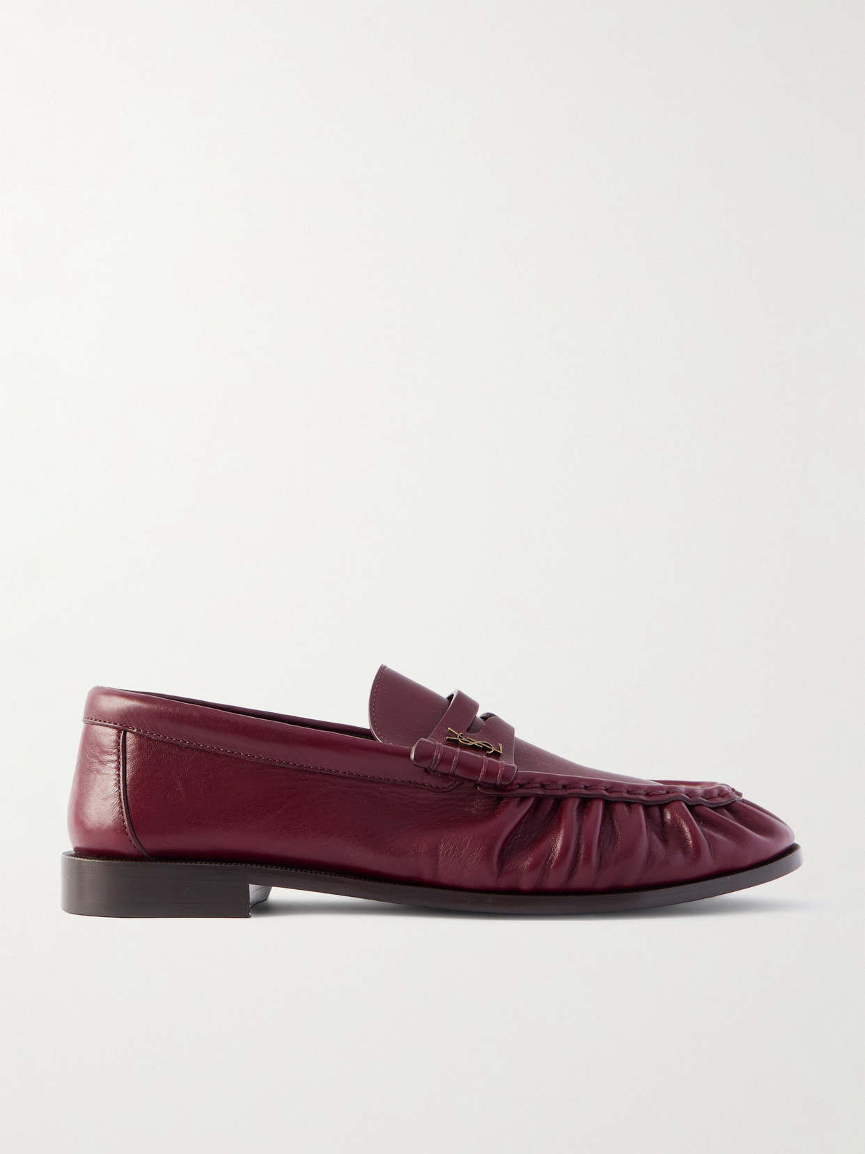 Saint Laurent Le Loafer Leather Loafers In Red