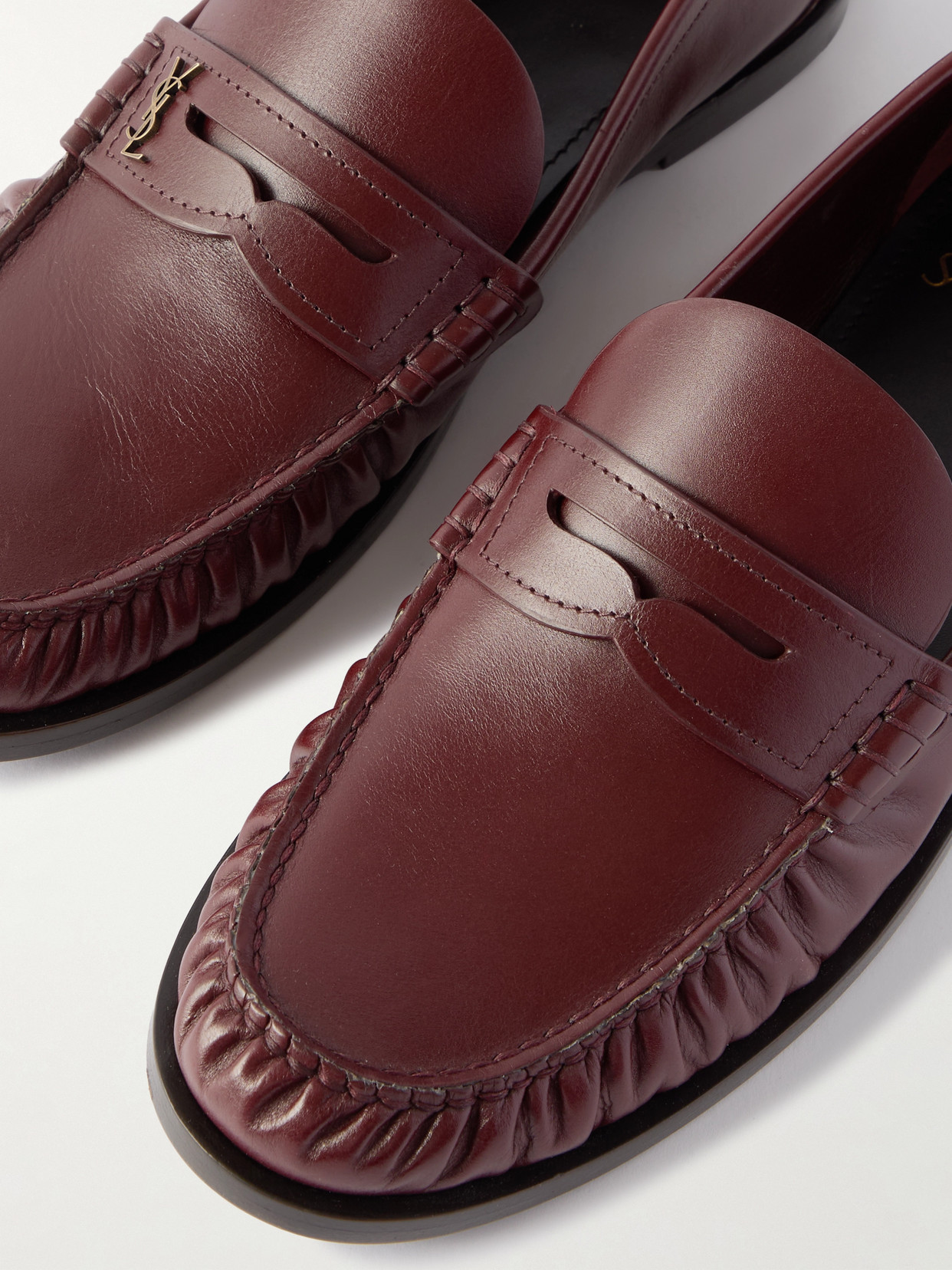 Saint Laurent Laurent Leather Loafers