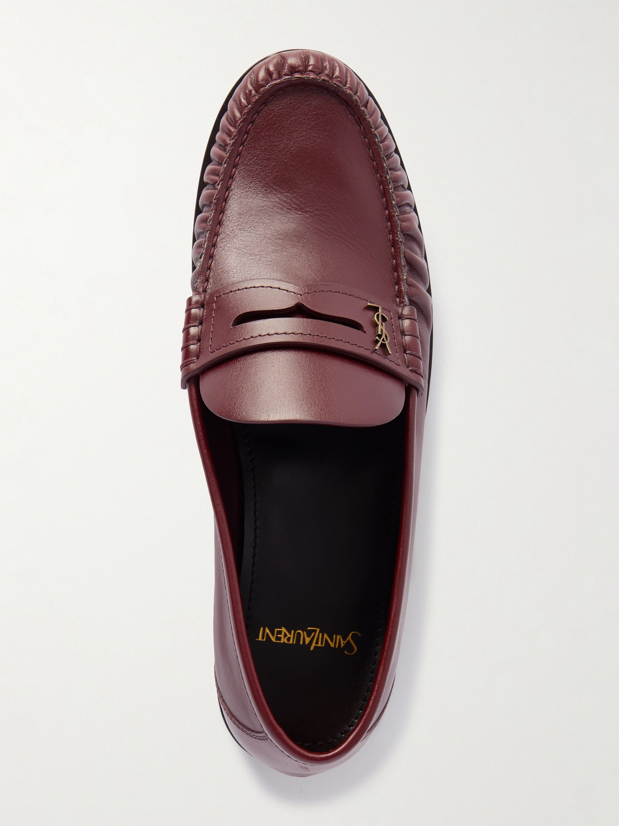 Saint Laurent Laurent Leather Loafers