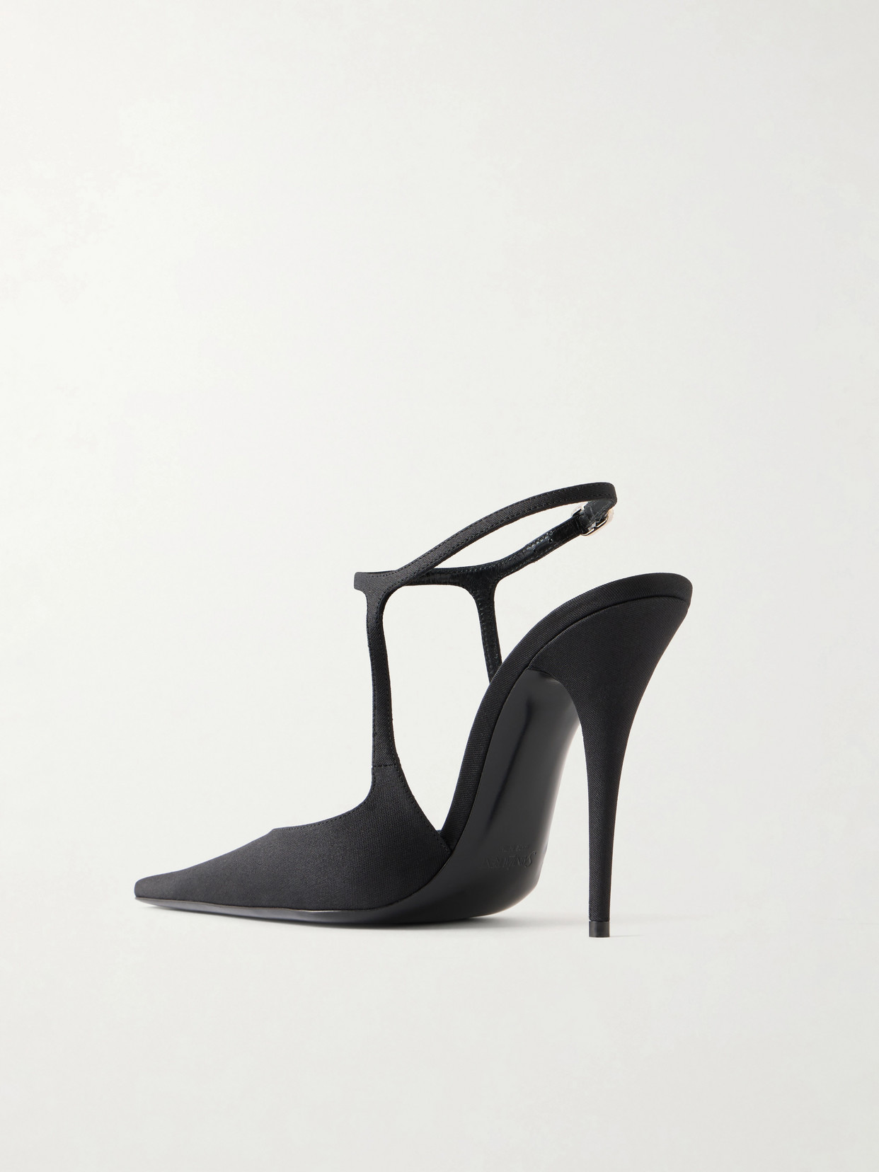 Manon Crystal-Embellished Shantung Point-Toe Pumps