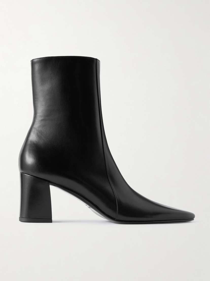 Saint Laurent Rainer Leather Ankle Boots
