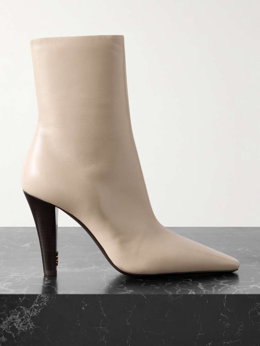 Saint Laurent Jill Leather Ankle Boots