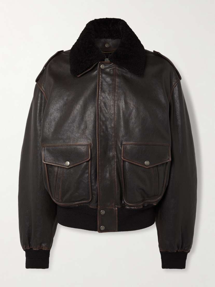 Saint Laurent Oversized Shearling Jacket
