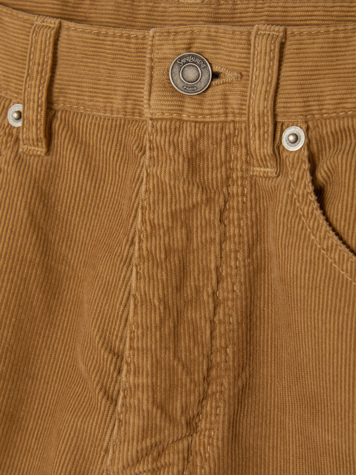 Saint Laurent Clyde Cotton-corduroy Slim-leg Pants