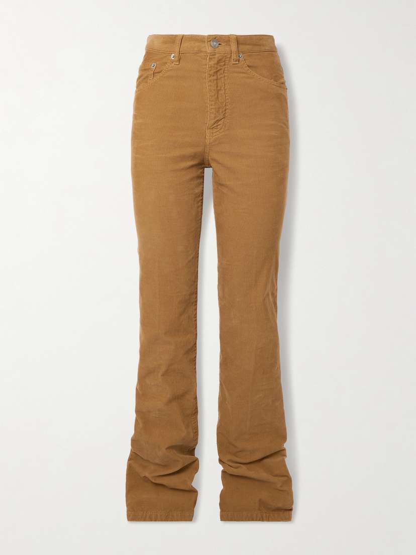 Saint Laurent Clyde Cotton-corduroy Slim-leg Pants