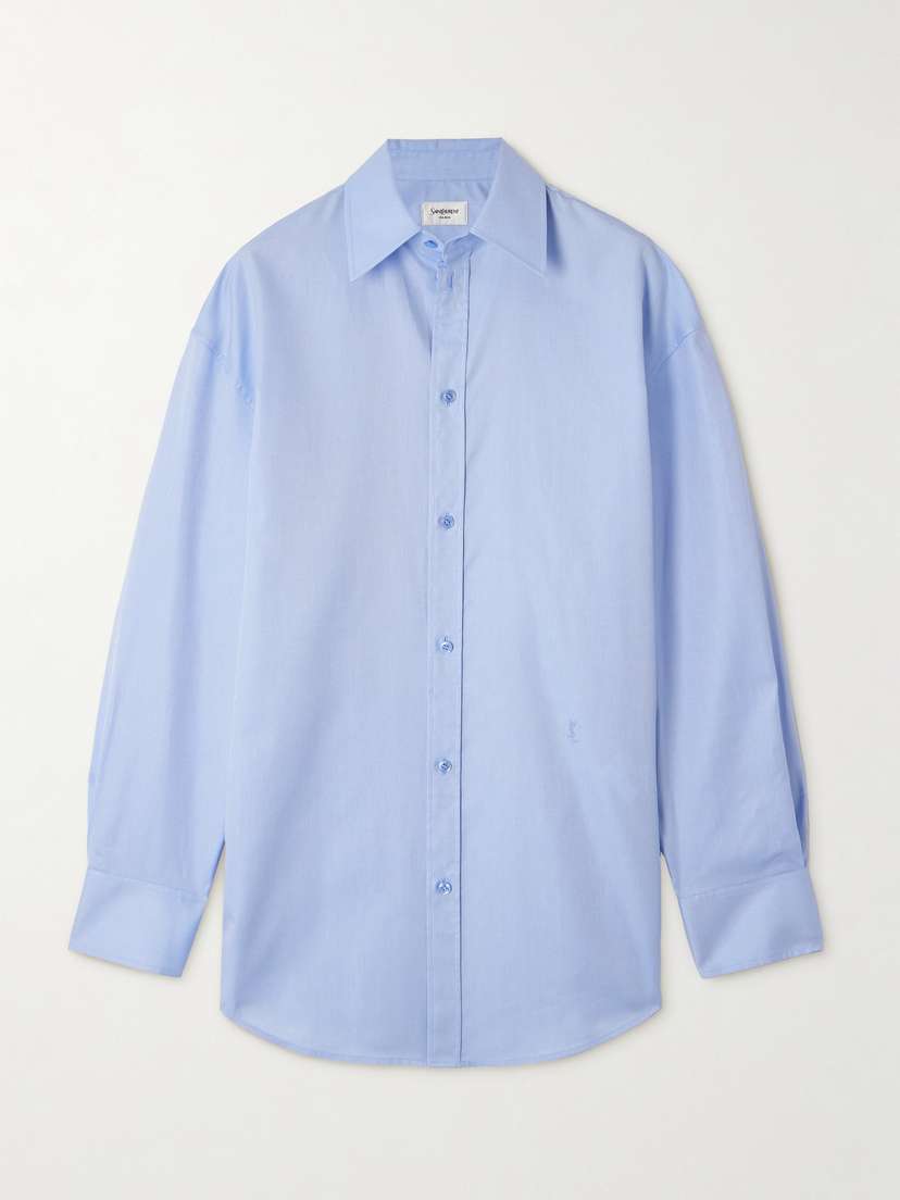 Saint Laurent Oversized Cotton Oxford Shirt