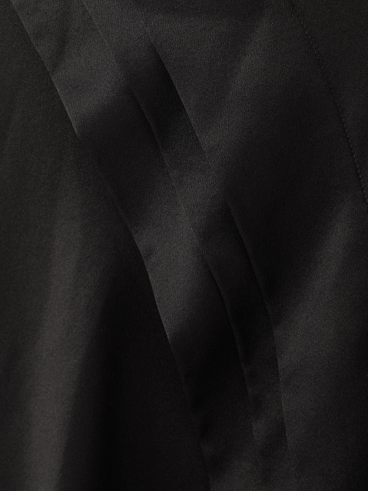 Saint Laurent Asymmetric Tiered Silk-satin Maxi Dress