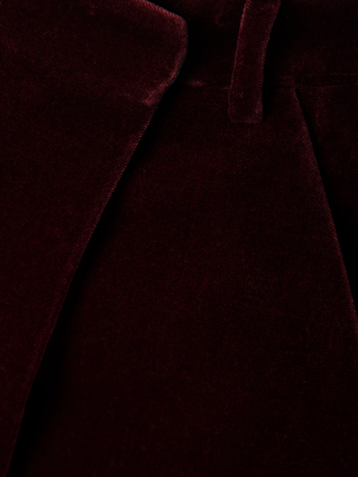 Saint Laurent Cotton-velvet Midi Skirt