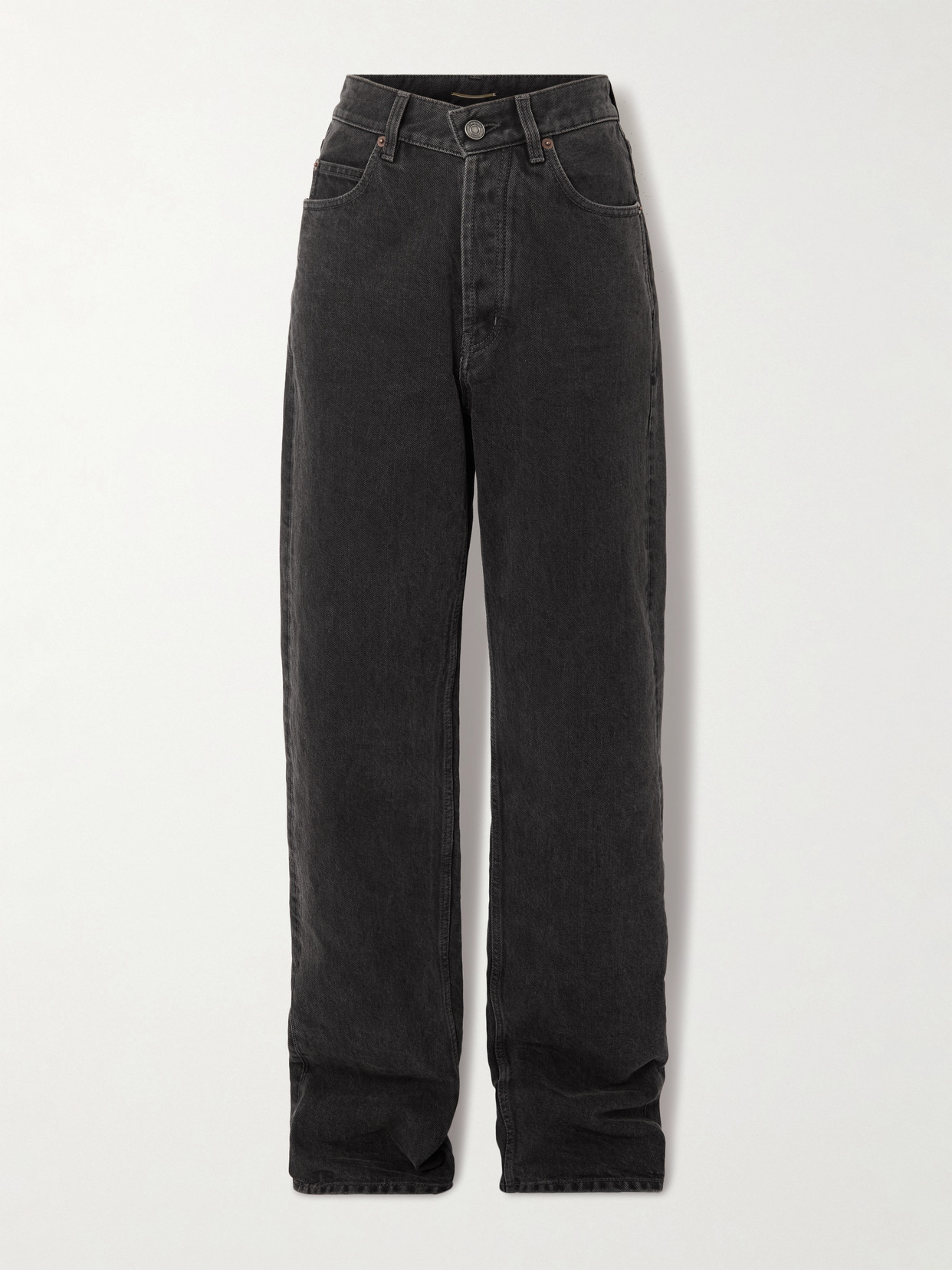 Saint Laurent Straight-leg Jeans In Black