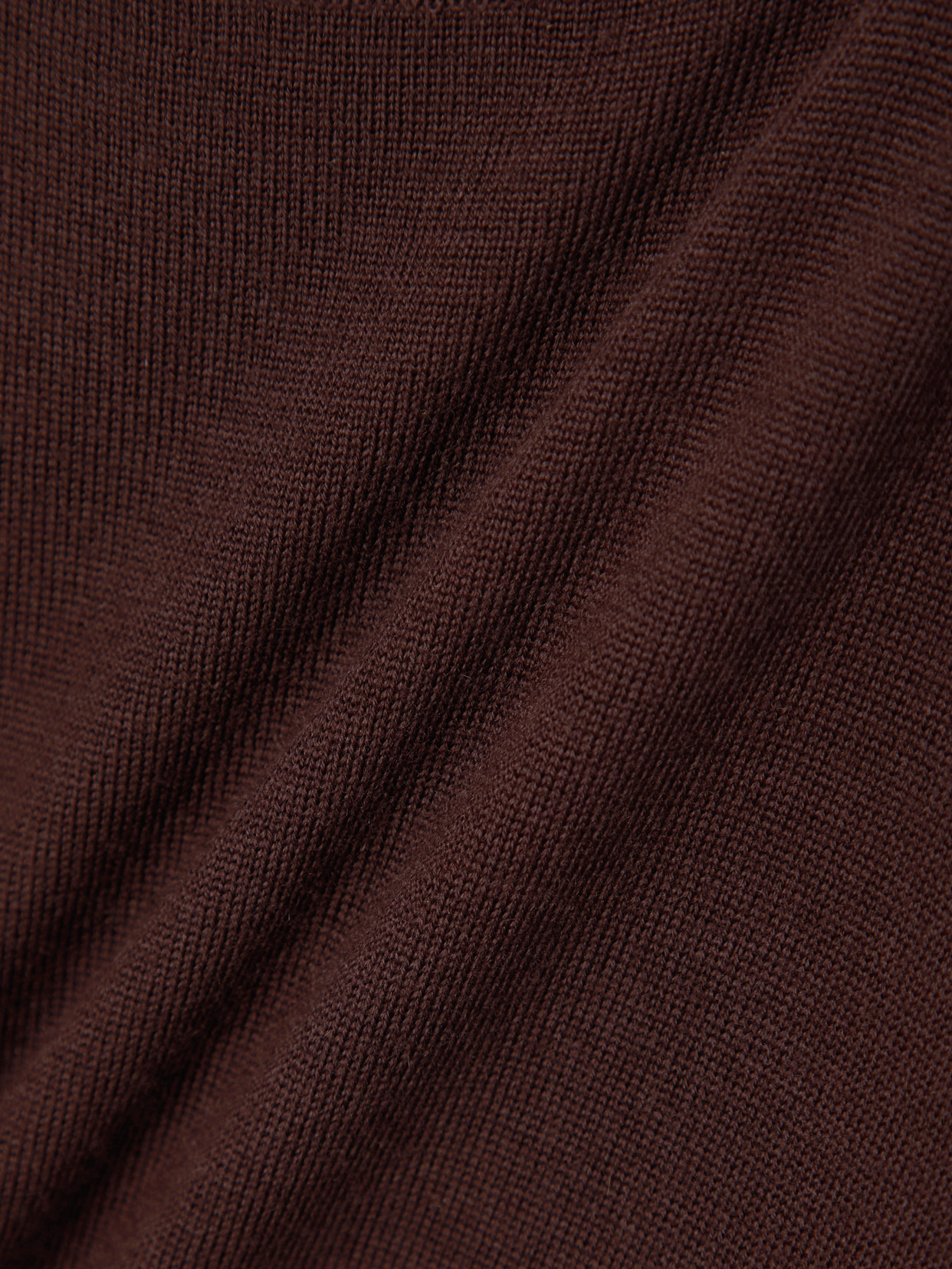 Saint Laurent Cropped Wool T-shirt In Brown