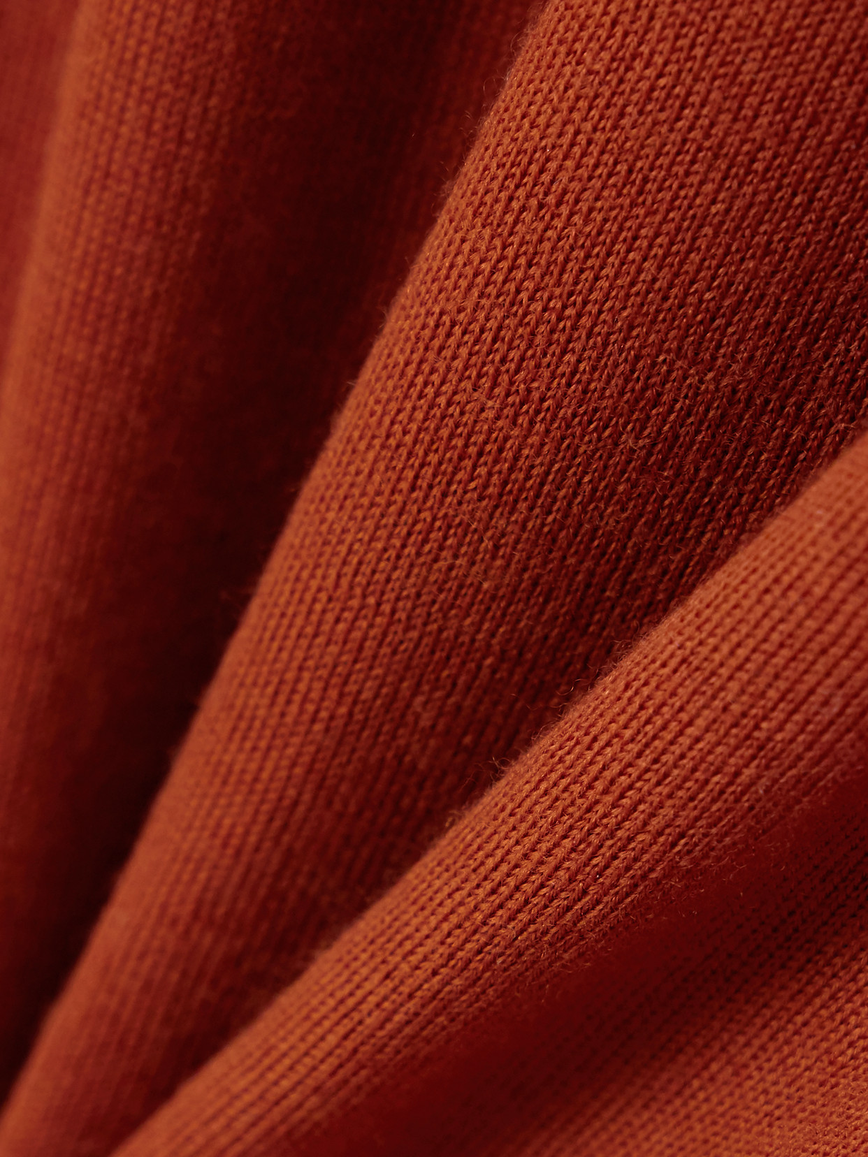 Saint Laurent Wool T-shirt In Orange