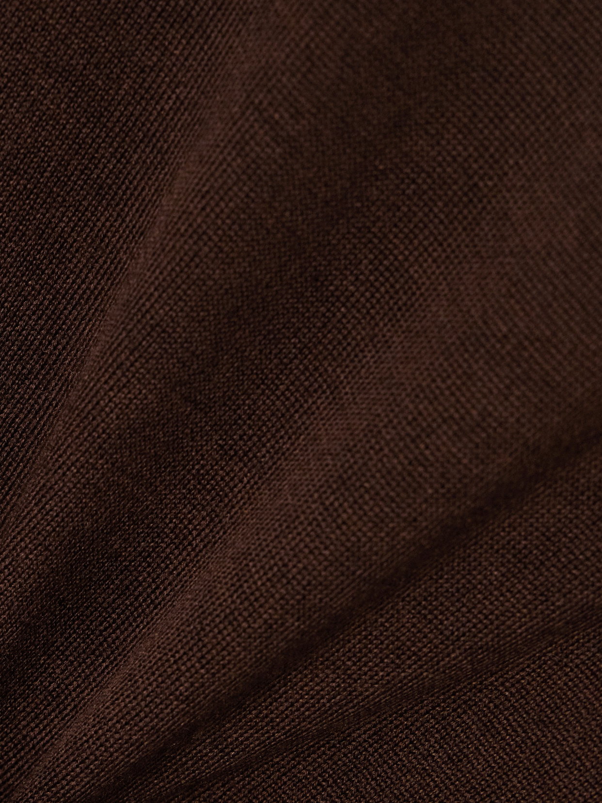 Saint Laurent Turtleneck Sweater Dropped Shoulders In Brown