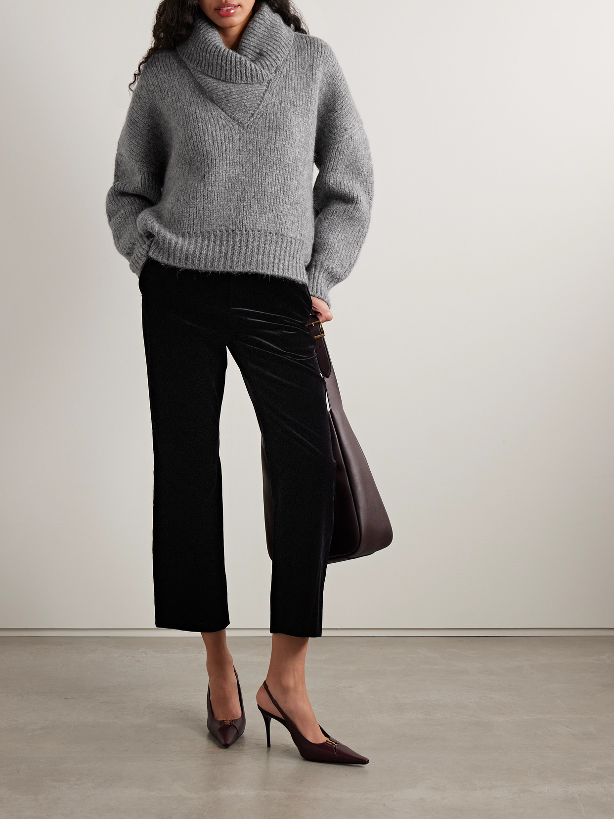 Saint Laurent Alpaca-blend Turtleneck Sweater