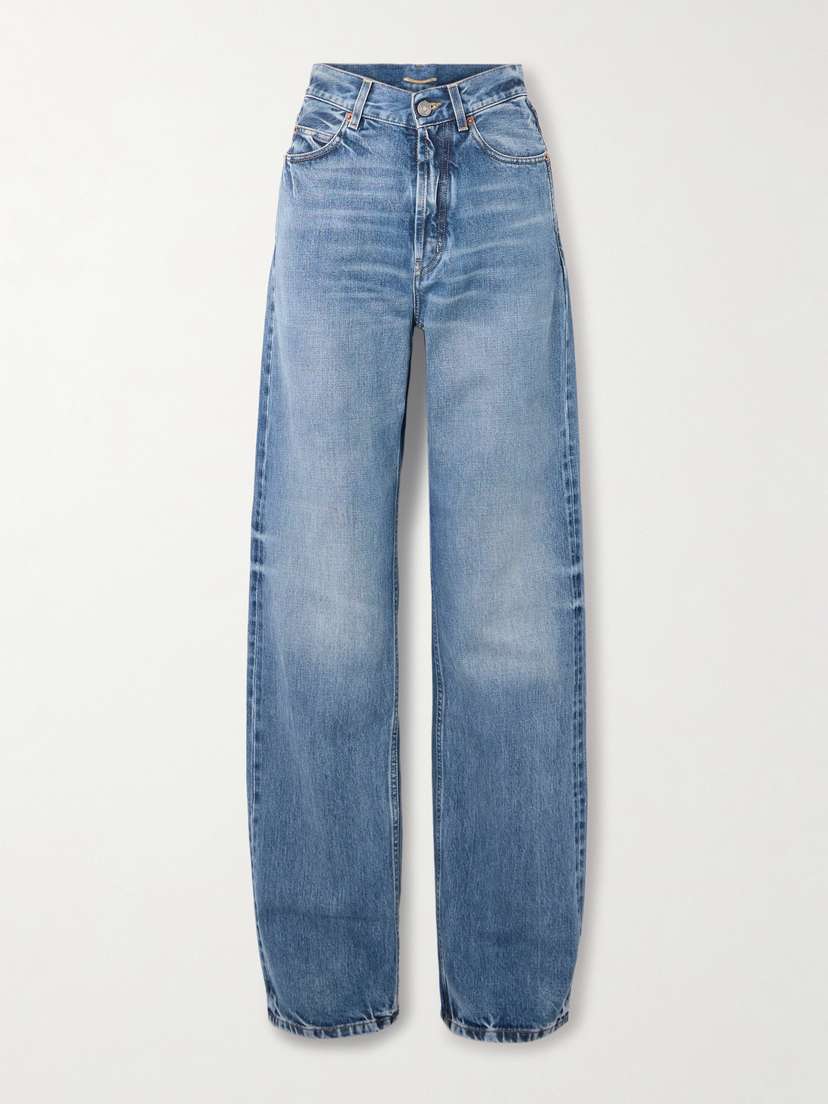 Saint Laurent High-rise Wide-leg Jeans