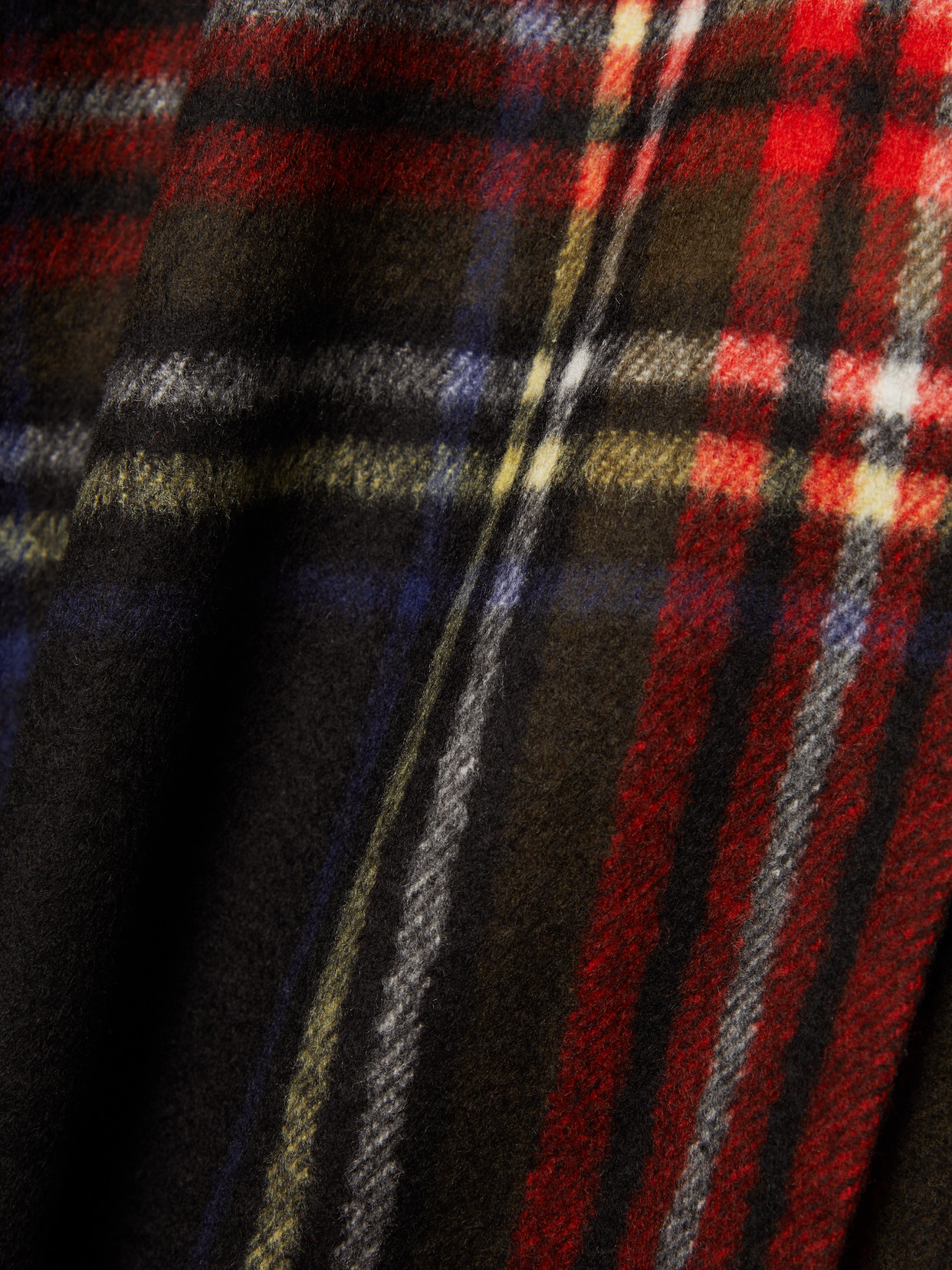 Saint Laurent Checked Cashmere Coat