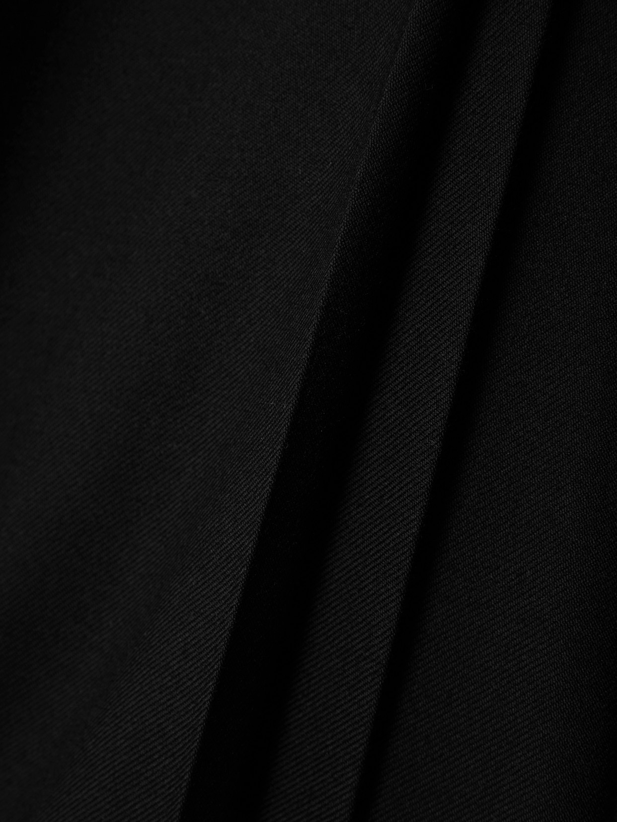 Saint Laurent Cropped Cotton-gabardine Pants In Black