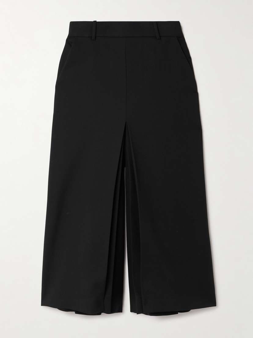 Saint Laurent Cropped Cotton-gabardine Pants