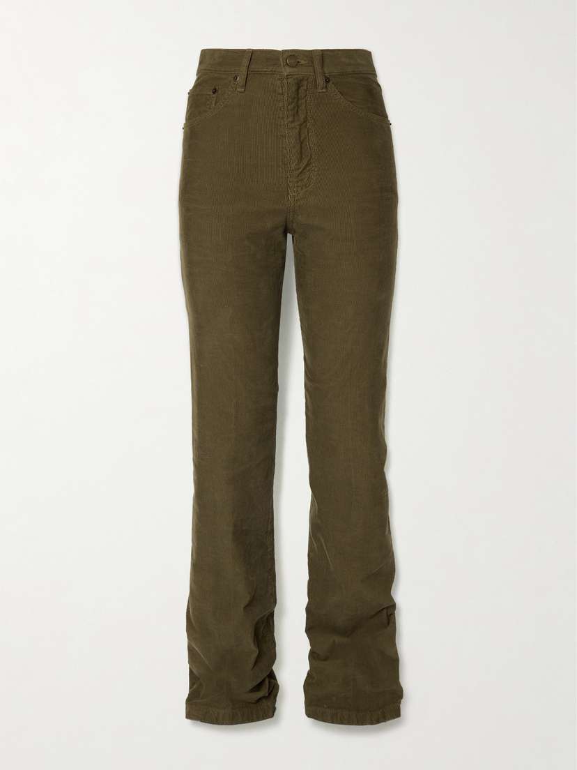 Saint Laurent Clyde Cotton-corduroy Slim-leg Pants