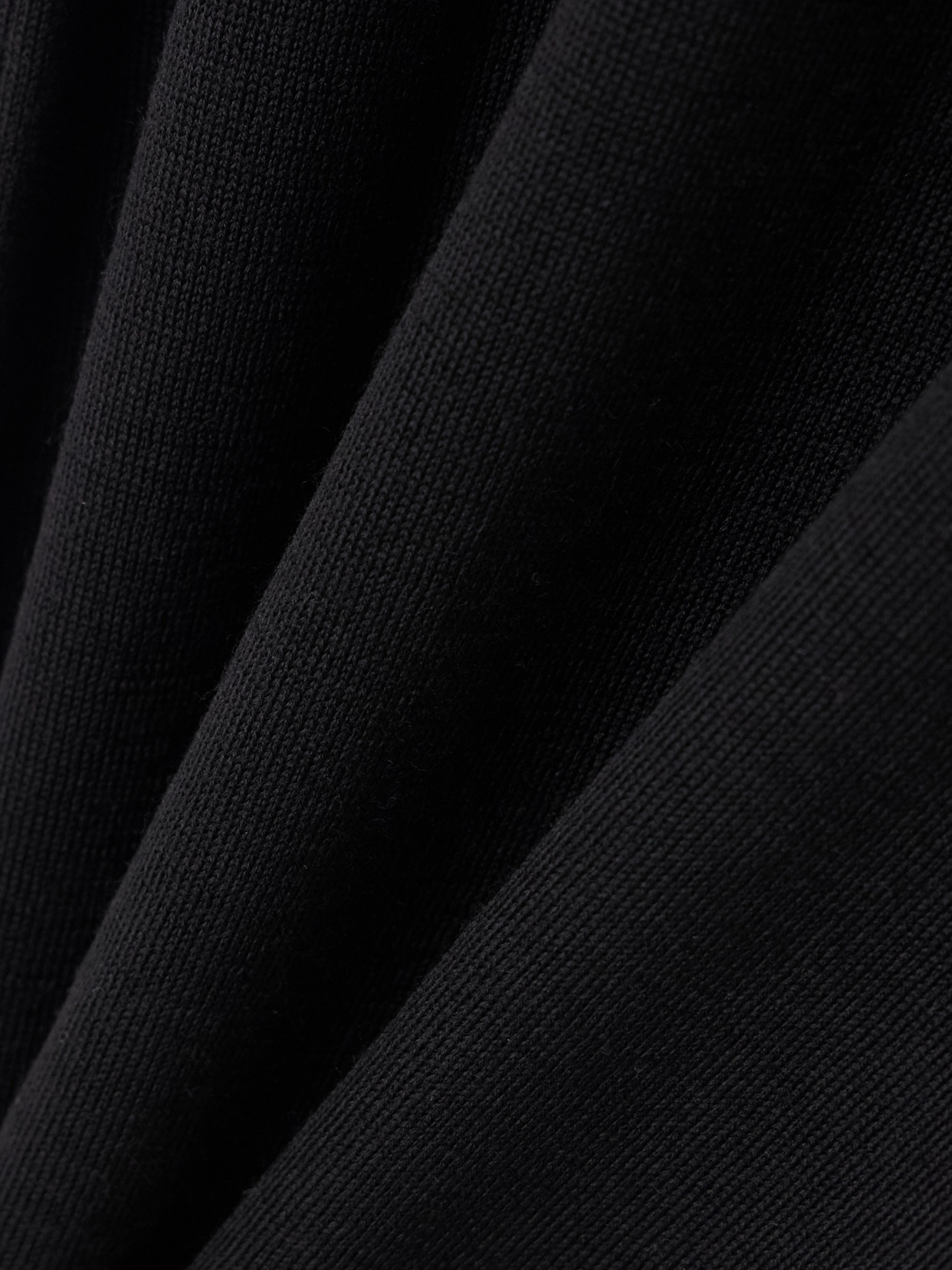 Saint Laurent Open-back Wool Maxi Dress In Black