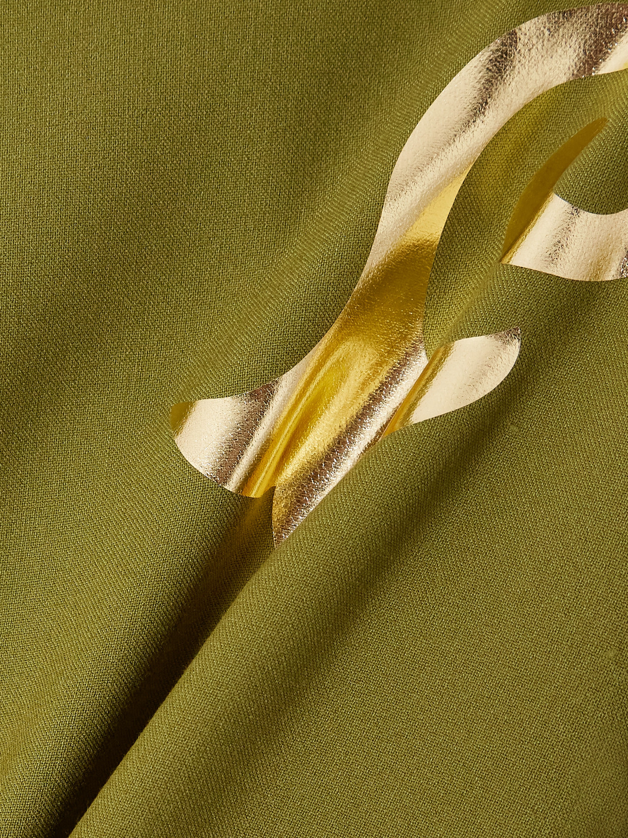 Themis Z Sirin Crepe Flared Pants In Green