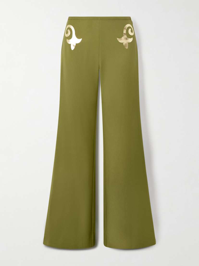 Themis Z Sirin Crepe Flared Pants
