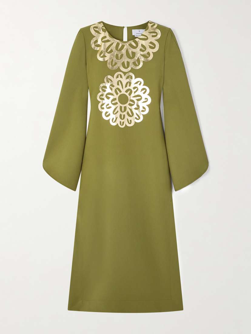 Themis Z Anthos Crepe Midi Dress