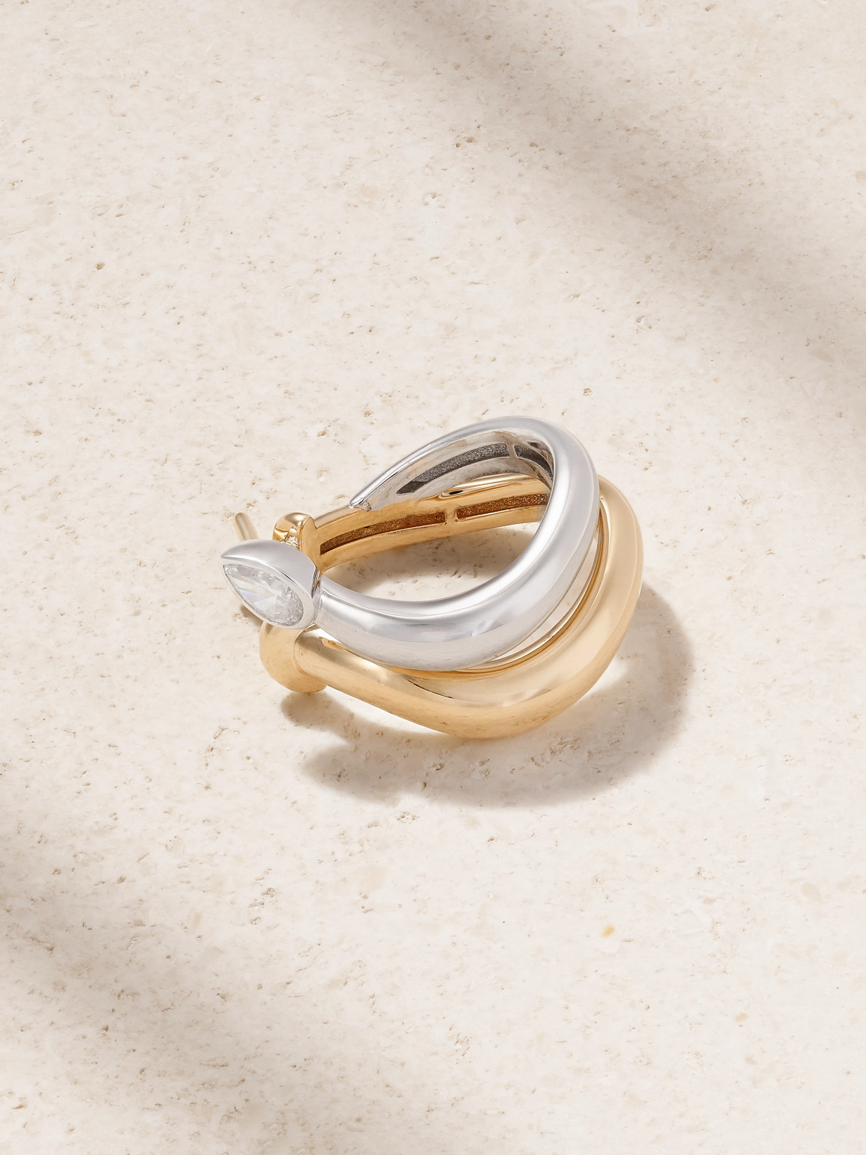 L'Atelier Nawbar - 18-karat Gold Diamond Single Earring - One size